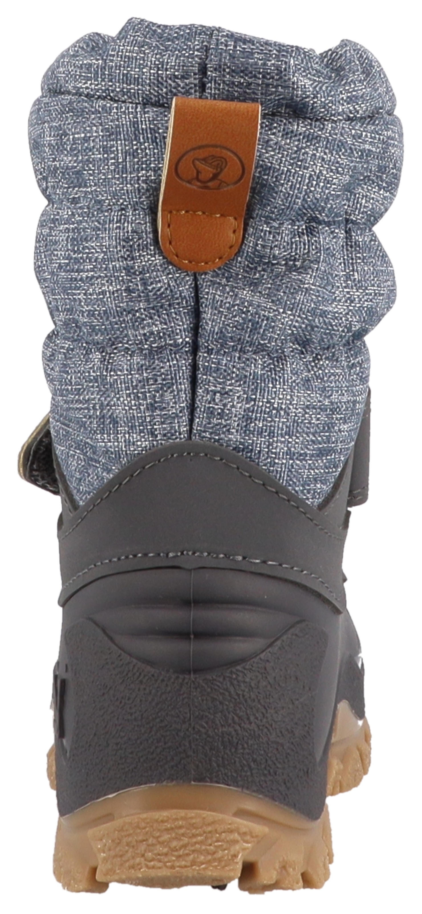 Snowboots LURCHI "Finn", Mädchen, Gr. 38, blau (grau, jeansblau), Synthetik, Textil, Schuhe Snowboots, Winterboots mit Schurwolle, Größenschablone zum Download 2