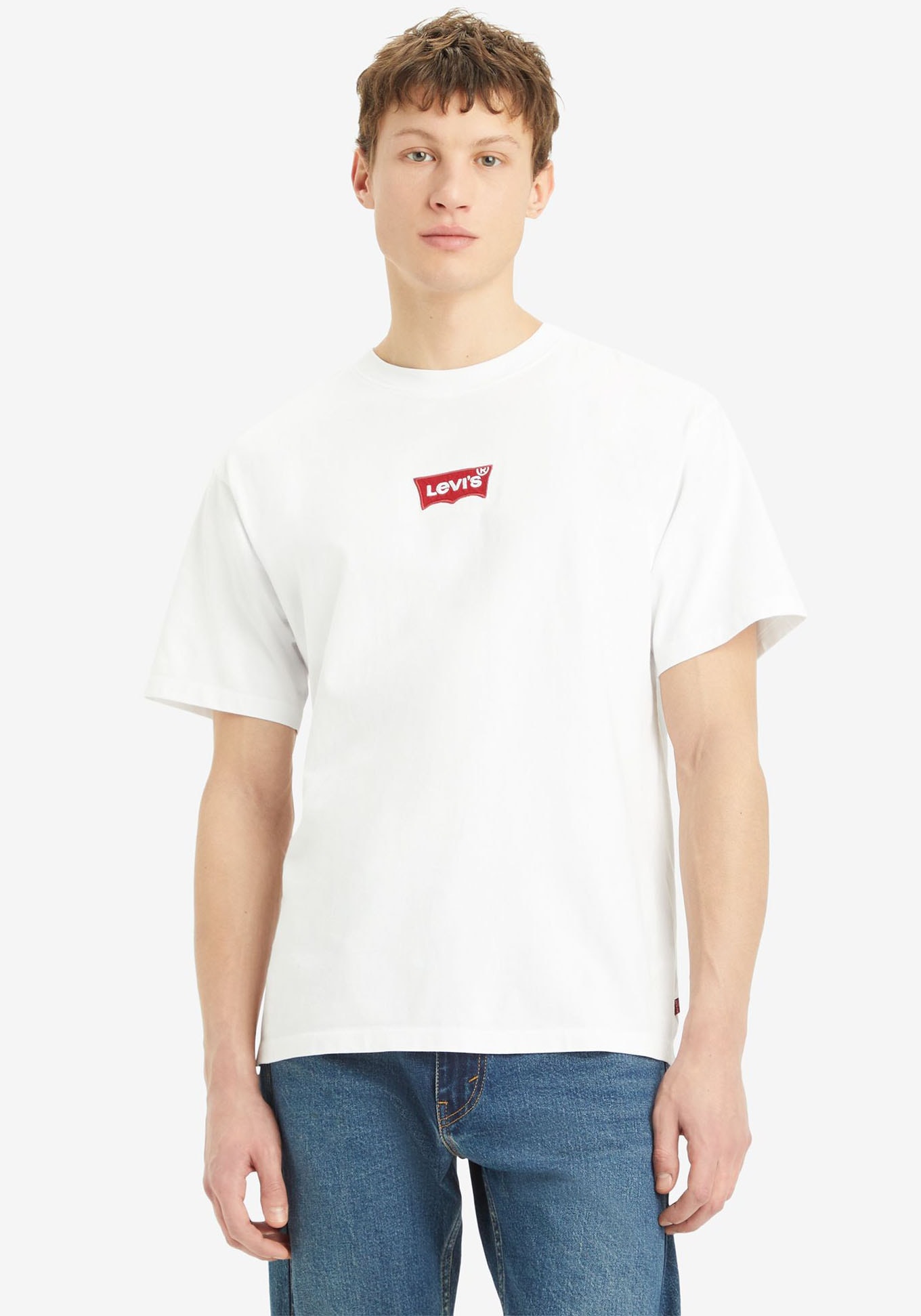 T-Shirt »SEVINTAGE«, mit Logo-Aufnäher auf der Brust