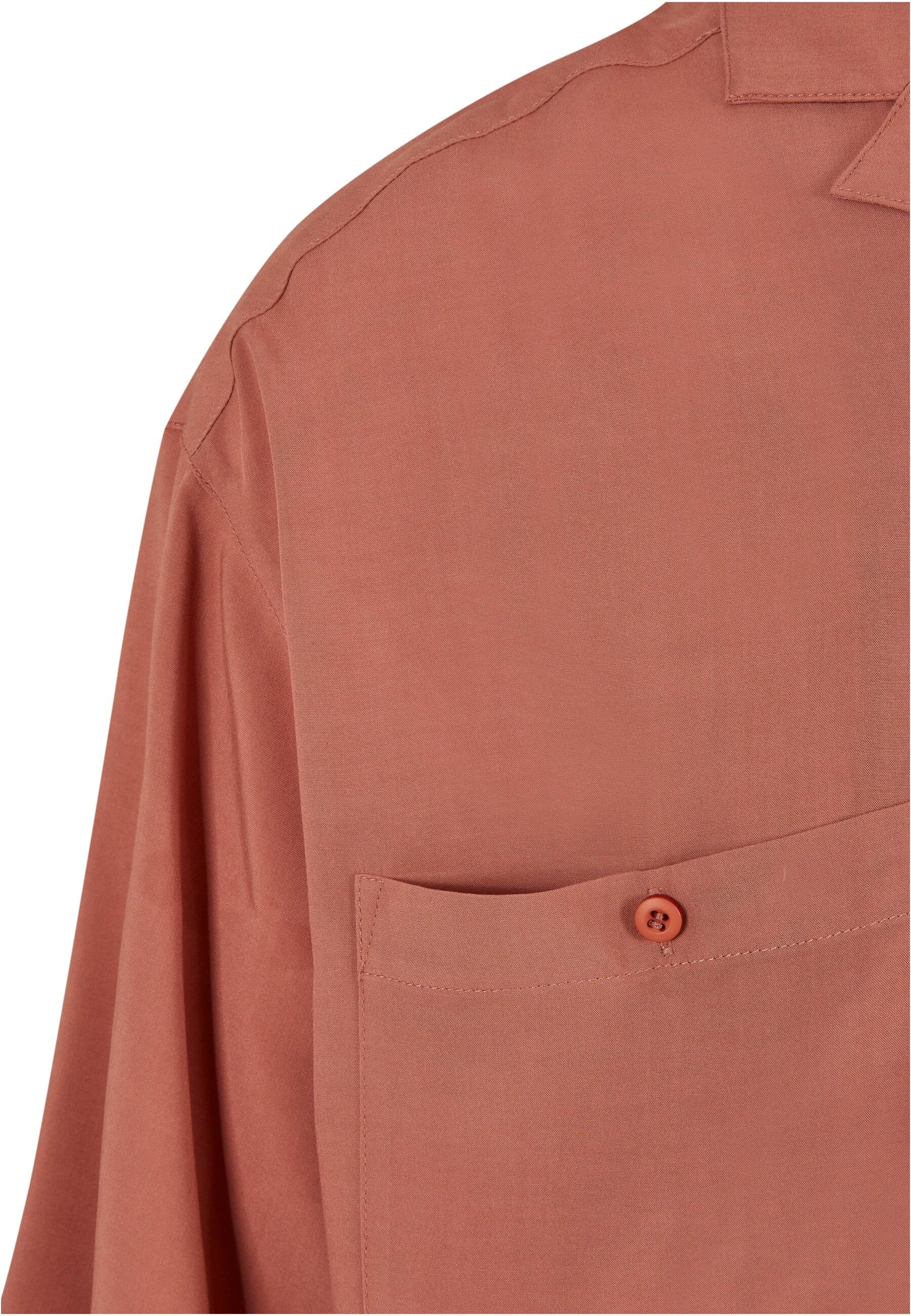 URBAN CLASSICS Langarmhemd »Urban Classics Herren Oversized Resort Shirt«, (1 tlg.)