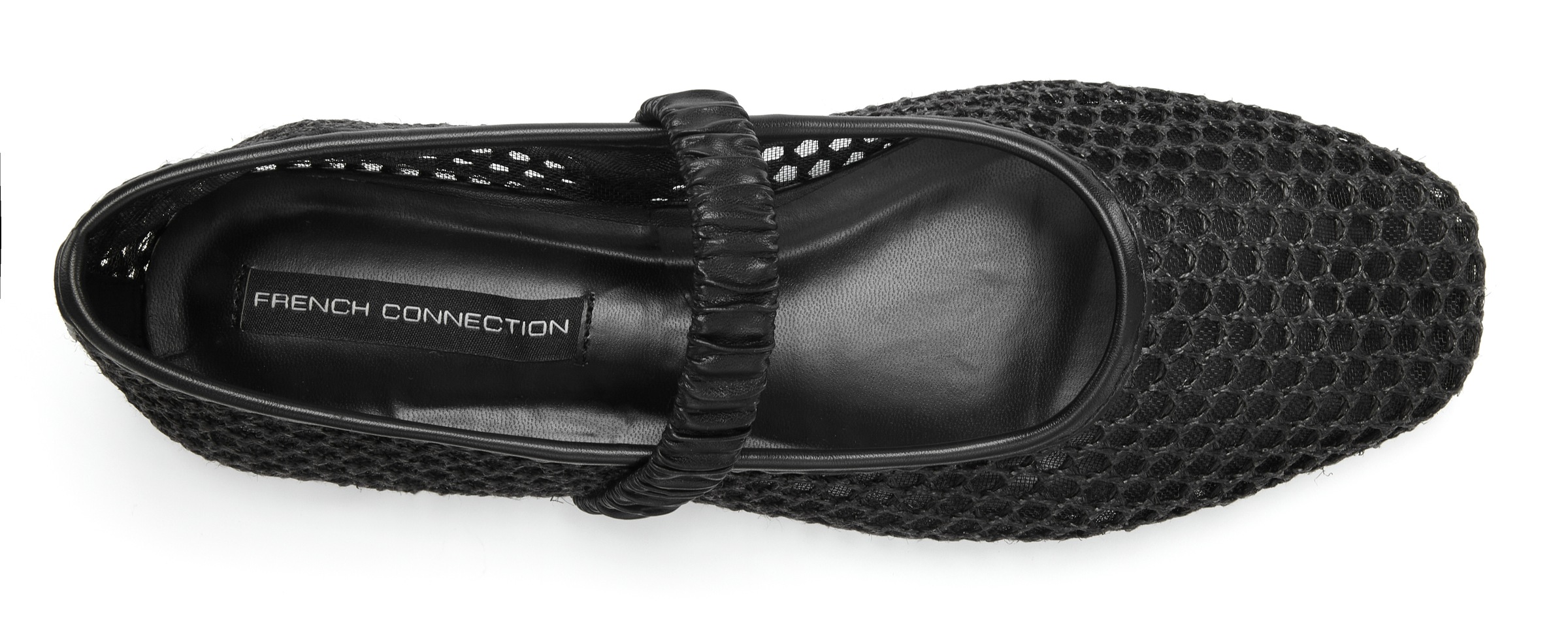 French Connection Ballerina »Freizeitschuh,«  Modische Ballerina aus Raffia