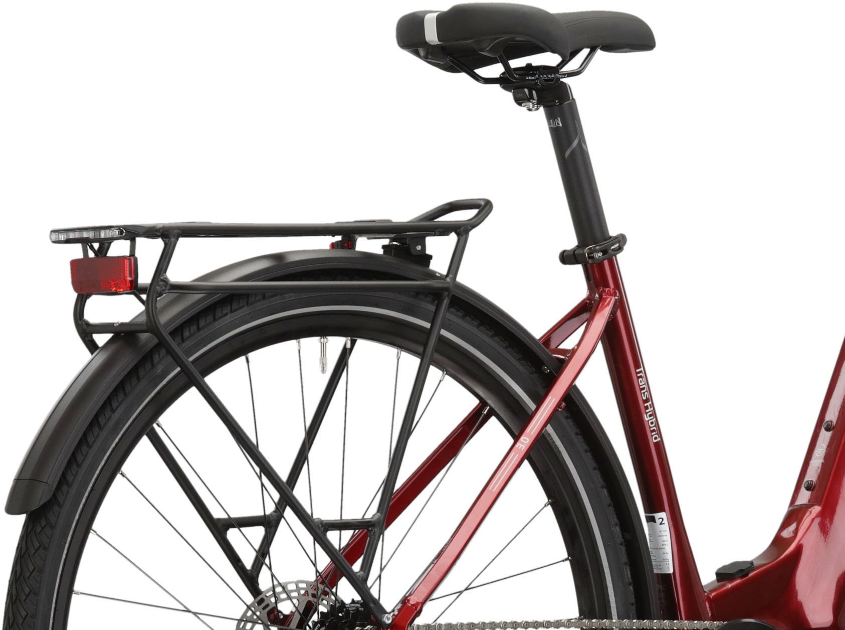 Kross »E-Trekkingrad Trans Hybrid LS 3.0 28 Zoll rot« 8 Gang Shimano Acera T3000 Schaltwerk Kettenschaltung Mittelmotor 250 W Pedelec, Elektrofahrrad für Damen und Herren