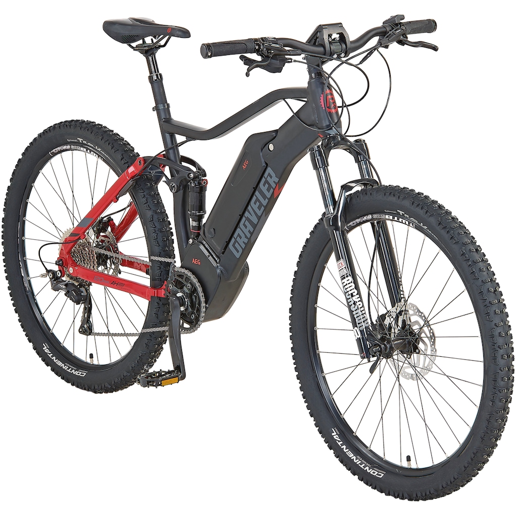 Prophete E-Bike »Graveler e9000«, 10 Gang, Shimano, Deore XT, Mittelmotor 250 W