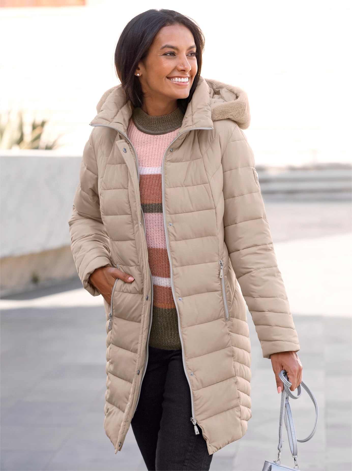 Casual Looks Steppjacke, mit Kapuze günstig online kaufen