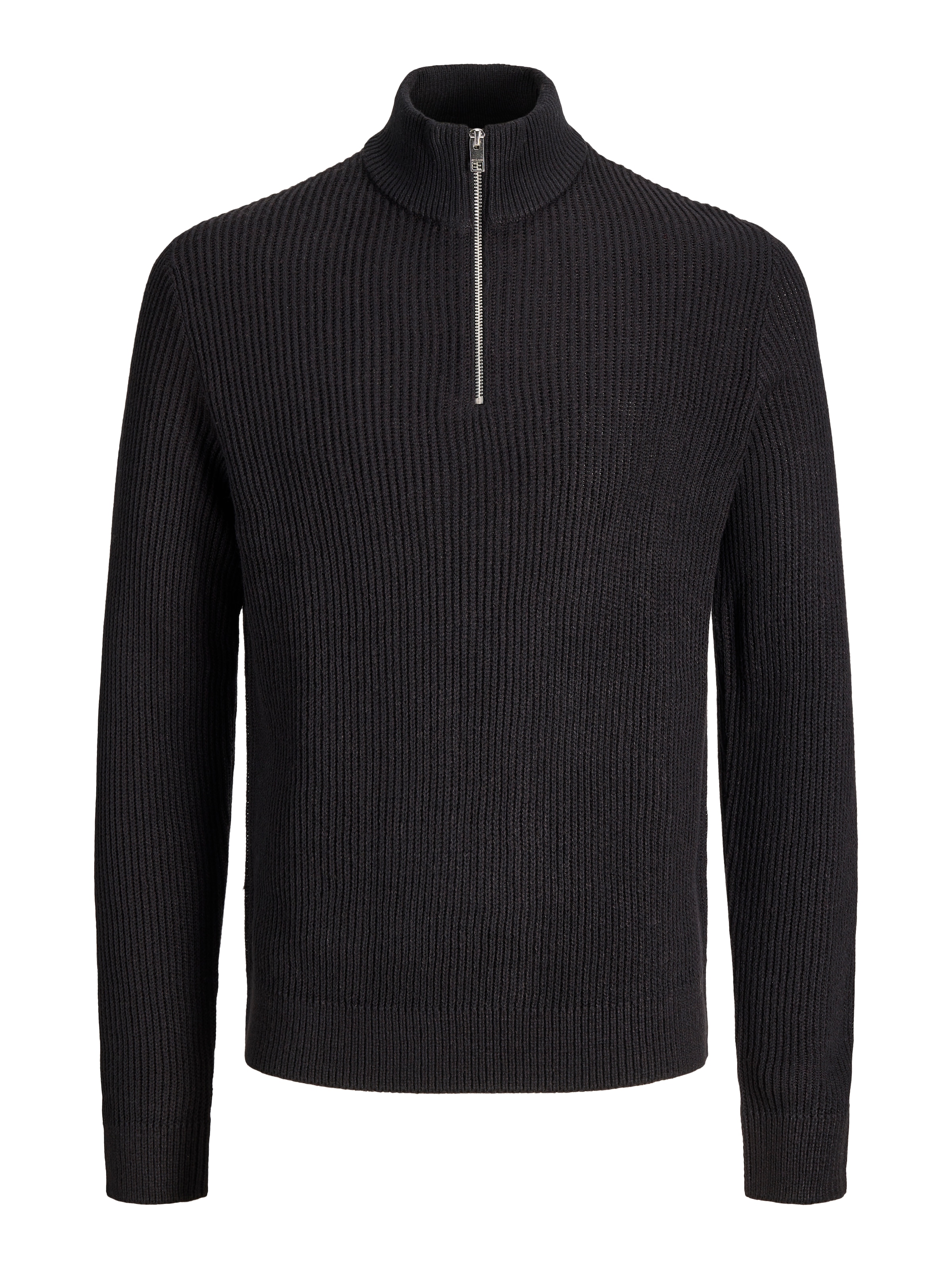 Jack & Jones PlusSize »JJPANNEL KNIT HALF ZIP AW26 PLS« Materialmix, normal geschnitten