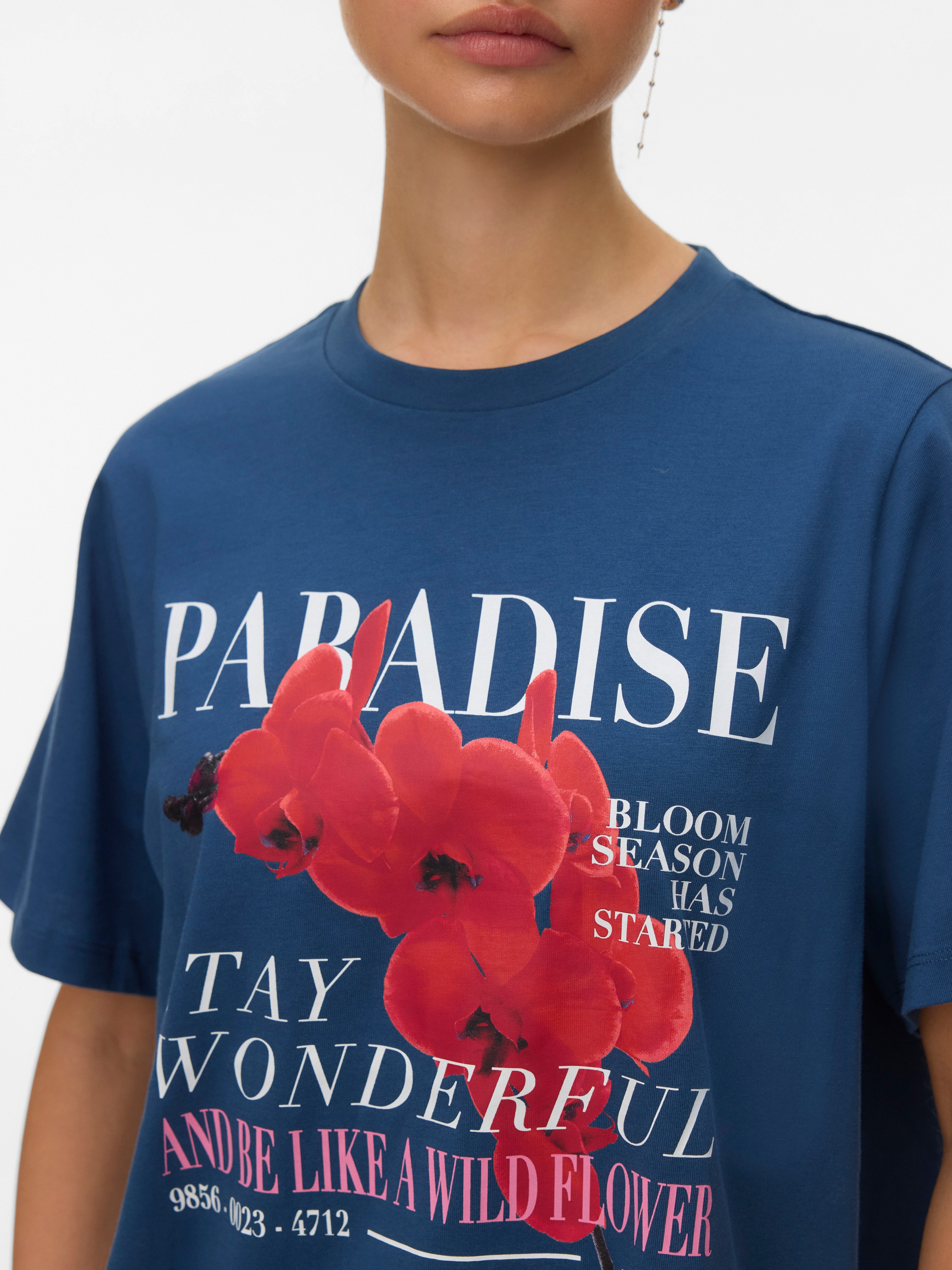 Thumbnail - Vero Moda Kurzarmshirt "VMURENA CATY SS TOP BOX JRS" mit floralem Print