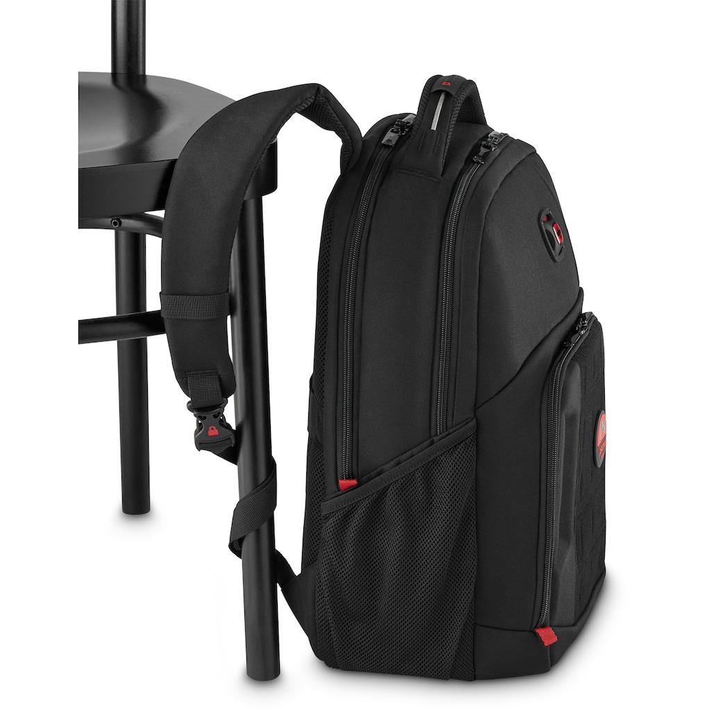 Wenger Laptoprucksack »PlayerMode Gaming-Laptop-Rucksack 15,6 Zoll, schwarz«, für Laptops bis 15,6 Zoll