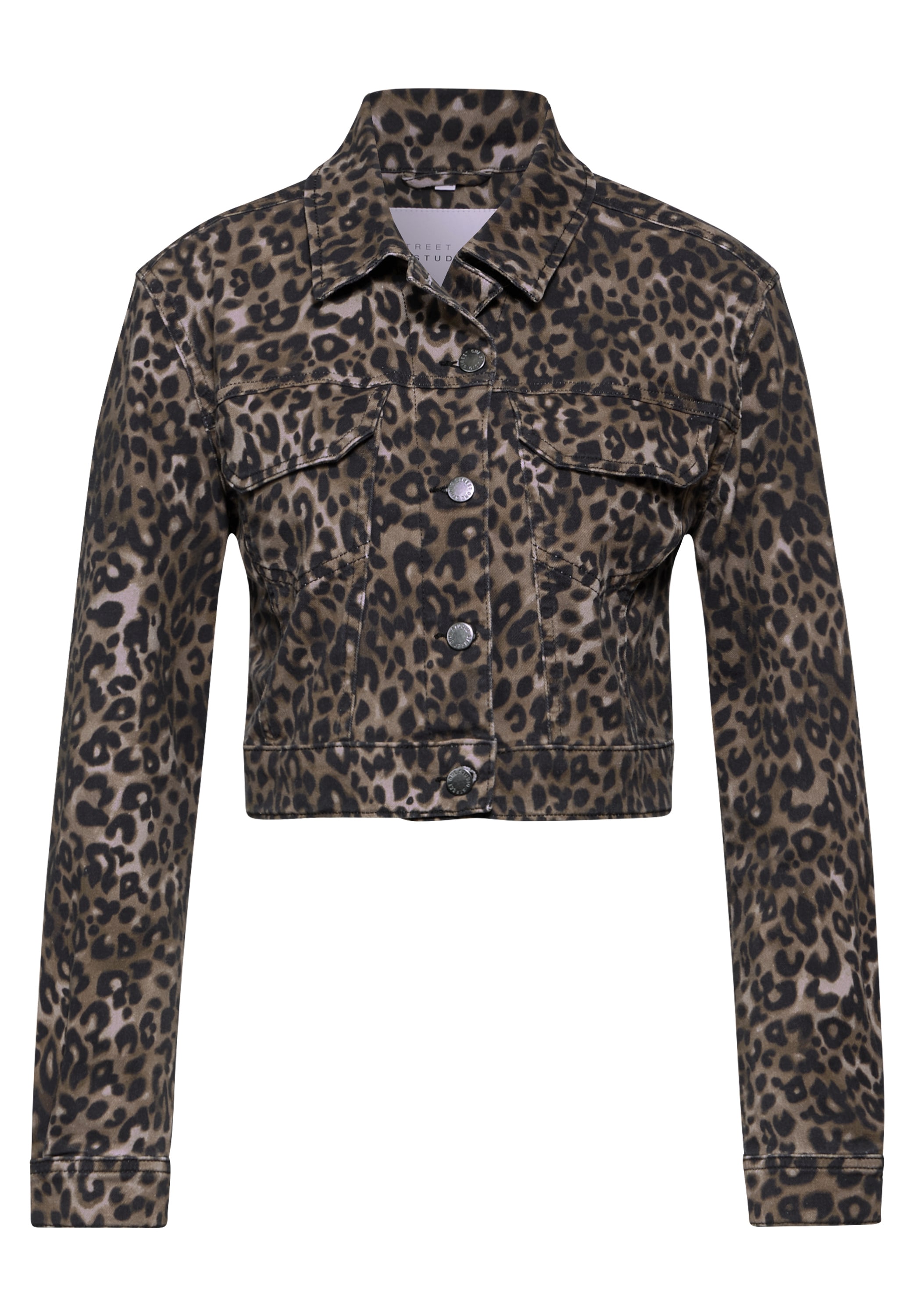 STREET ONE STUDIO Kurzjacke, ohne Kapuze, aus Baumwolle mit Stretchanteil