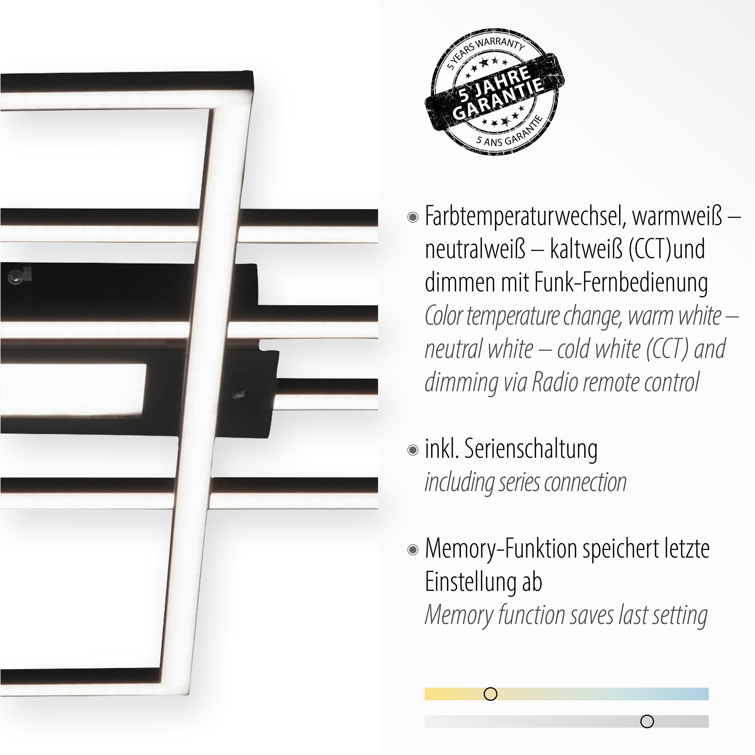 Leuchten Direkt Deckenleuchte »ASMIN«, 1 flammig, Leuchtmittel LED-Board | LED fest integriert