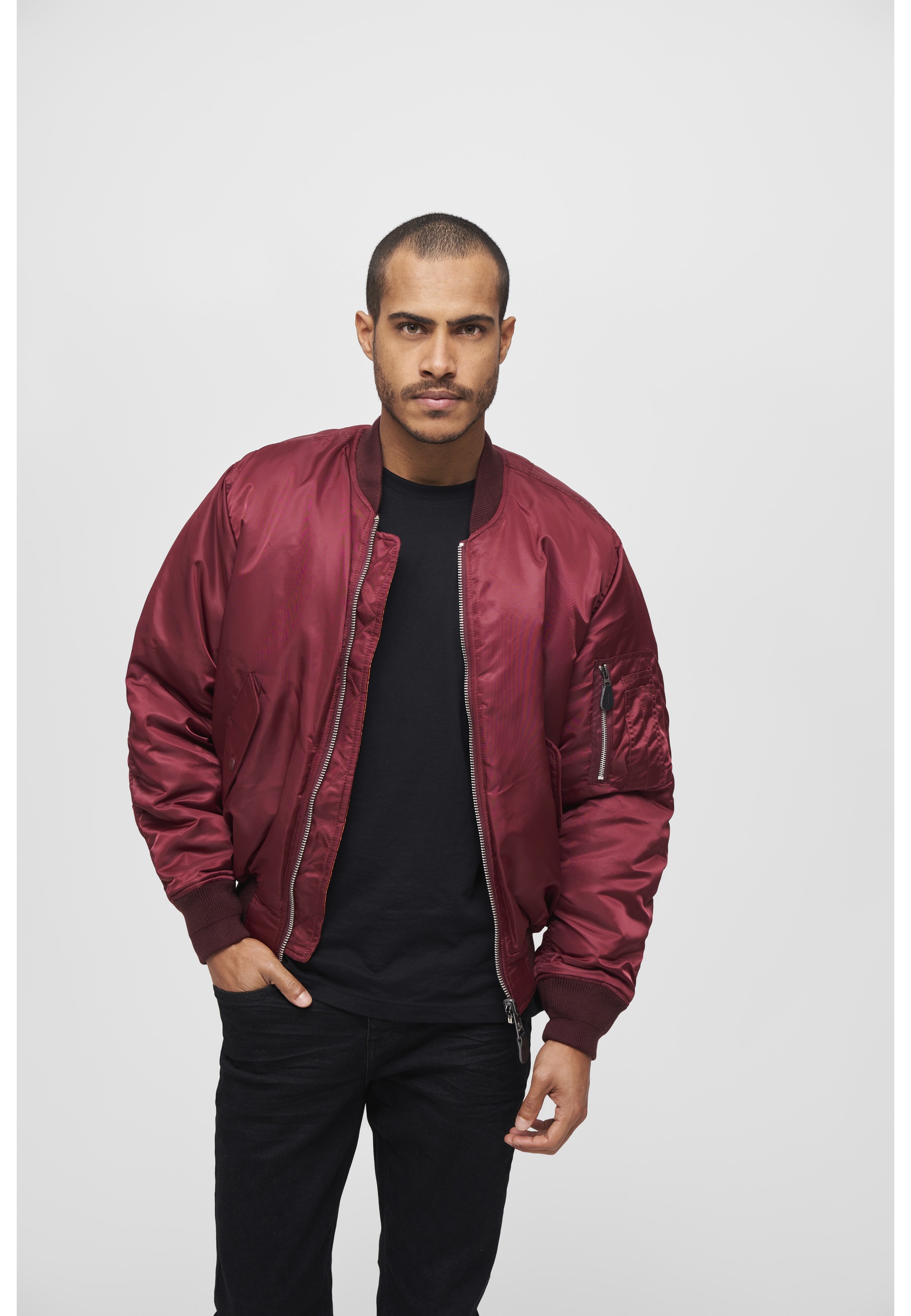 Brandit MA1 Bomberjacke Bordeaux XXL 8