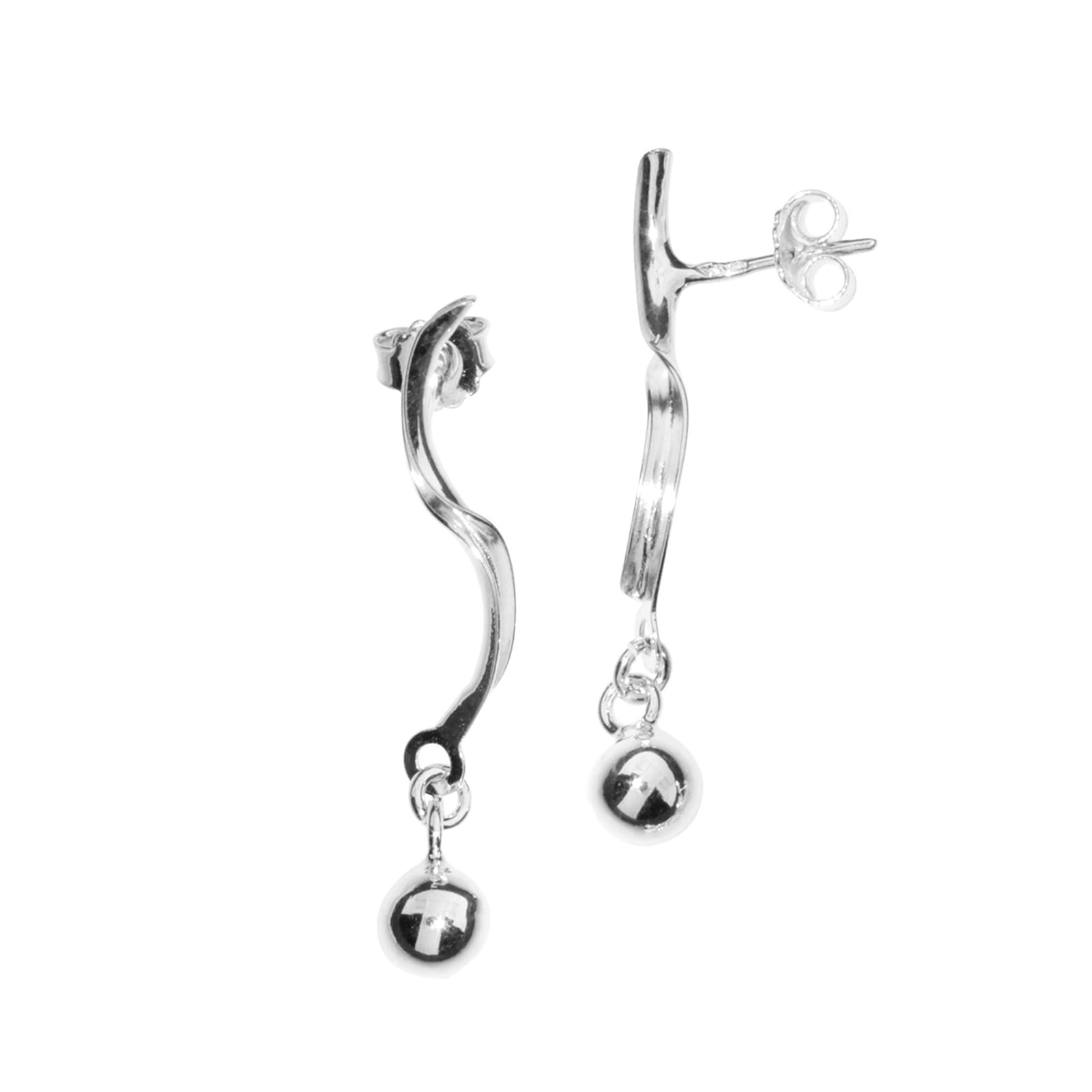 Paar Ohrstecker OSTSEE-SCHMUCK "Ostsee-Schmuck Ohrstecker Livs Ohrstecker Livs", weiß, Ohrringe, Damen, 38 x 6mm, Silber 925 (Sterlingsilber) 4
