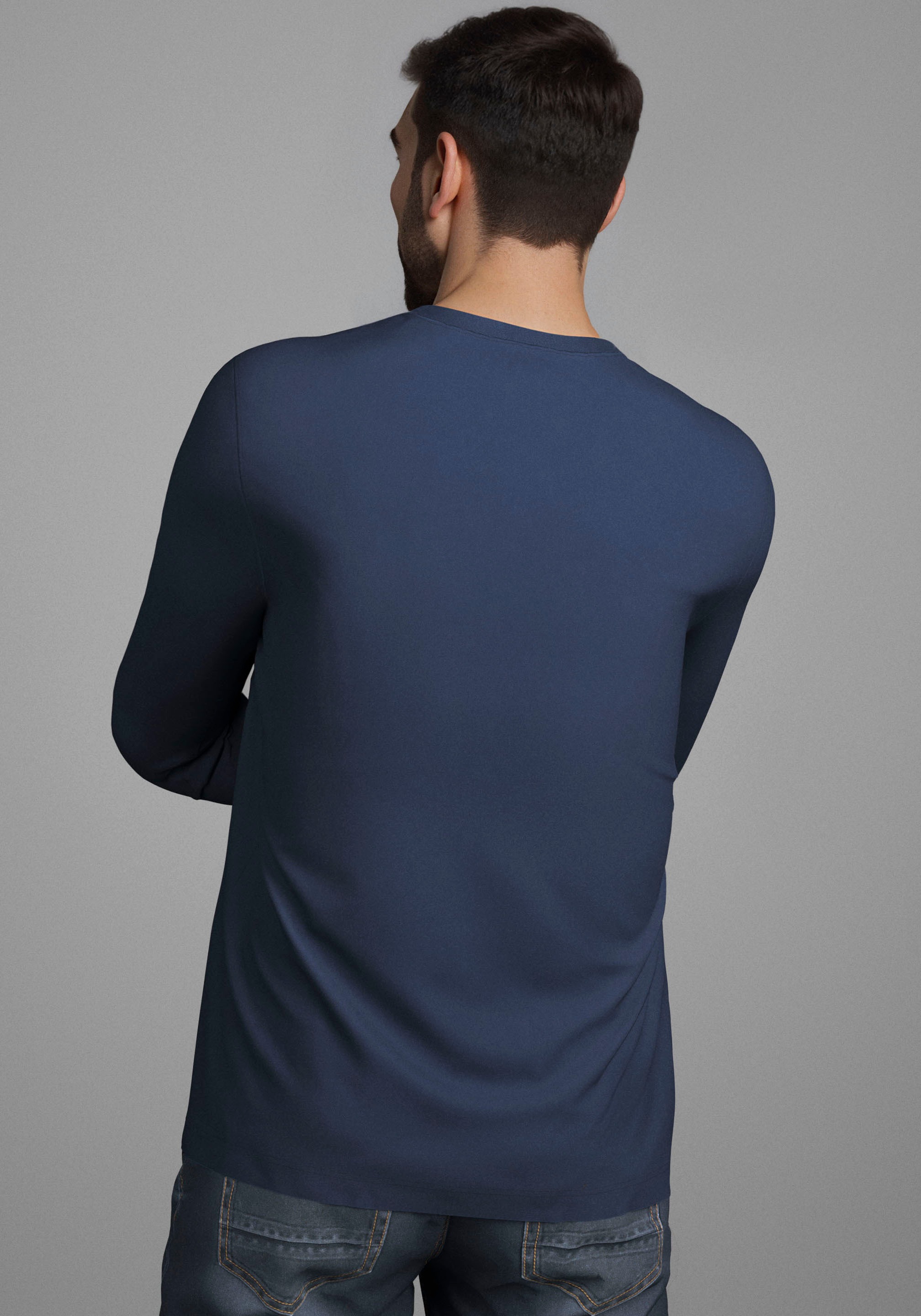 Mans World Rundhalsshirt "Neue Kollektion" mit Bündchen günstig online kaufen