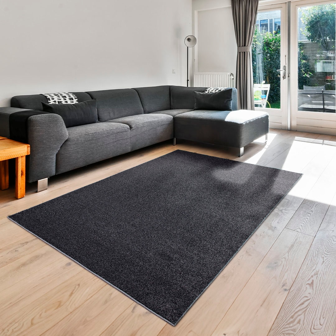 my home Teppich »»Pieter««, rechteckig, mit besonders weichem Flor, Kurzflor,Design-Teppich mit Melange-Effekt