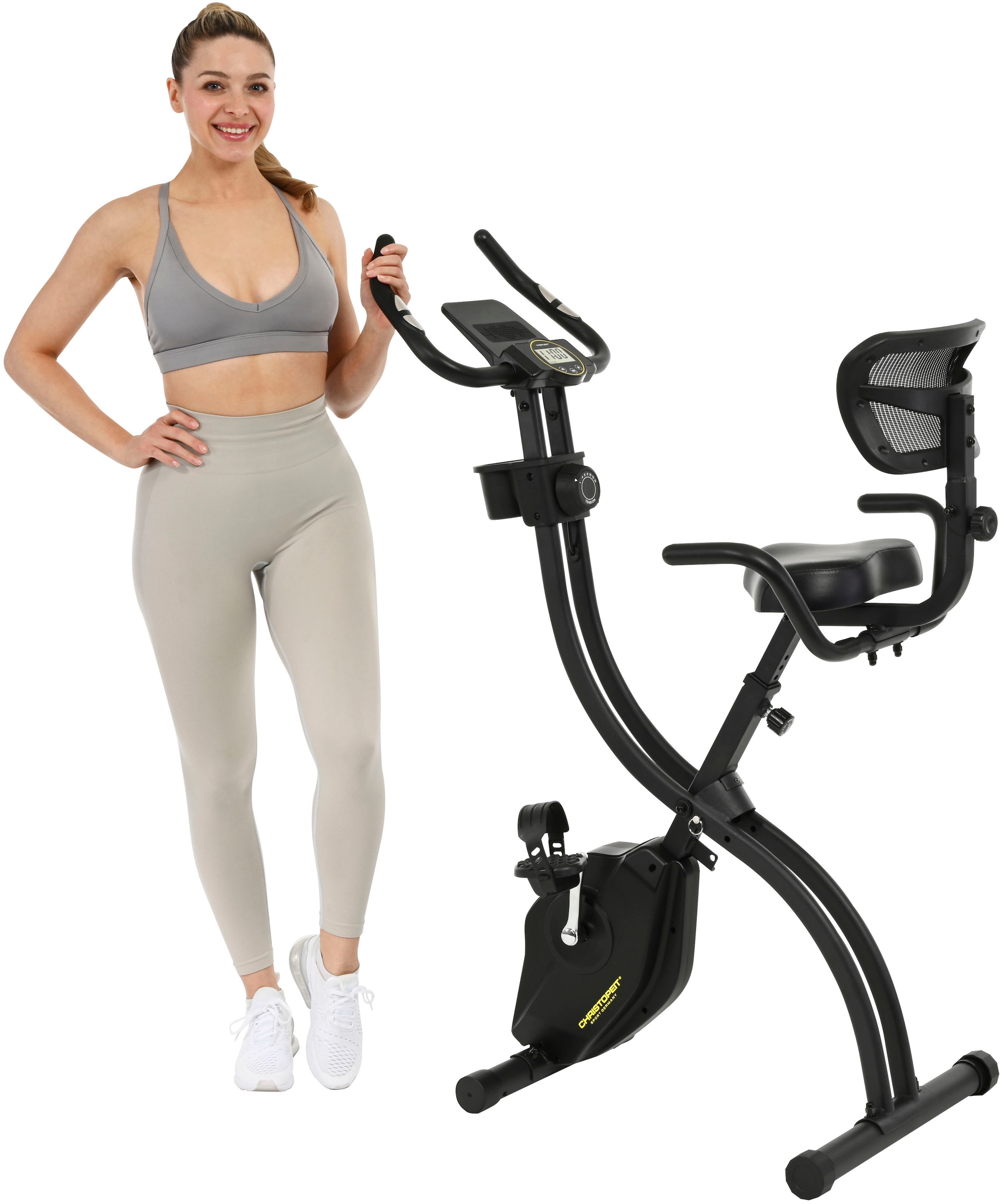 Christopeit Sport® Heimtrainer »S-Bike Velo Fit« 120 kg max. Benutzergewicht, Fahrrad, 14 Widerstandsstufen