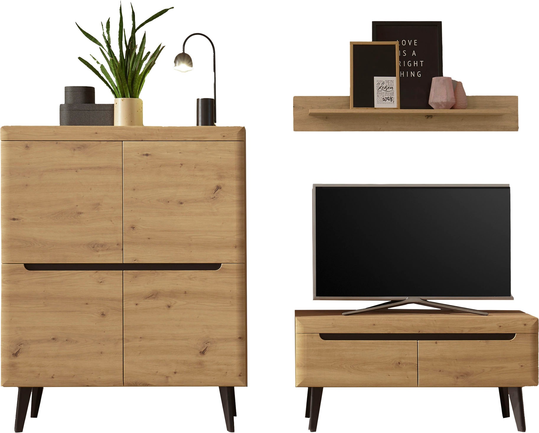 INOSIGN Wohnwand "Torge, Anbauwand, Schrankwand, Mediawand, Wohnzimmer-Set" günstig online kaufen