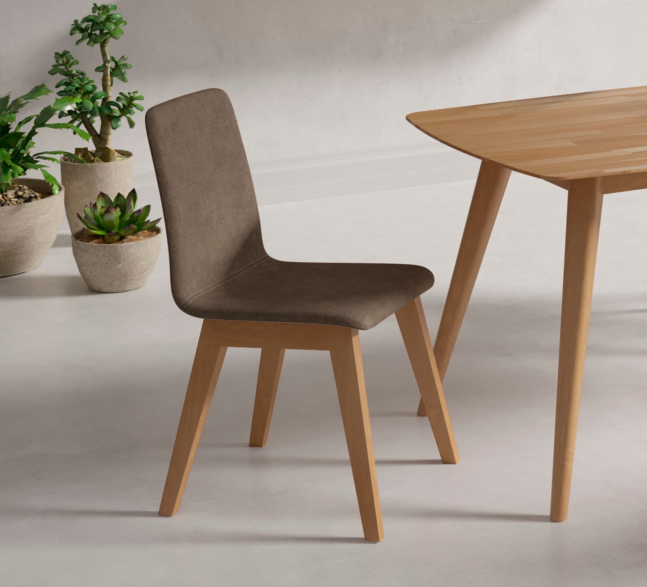 Home affaire "Sandy" () 2 Stk.mit verschiedenen Stuhlbeinfarben und Farbvarianten, Sitzhöhe 47 cm