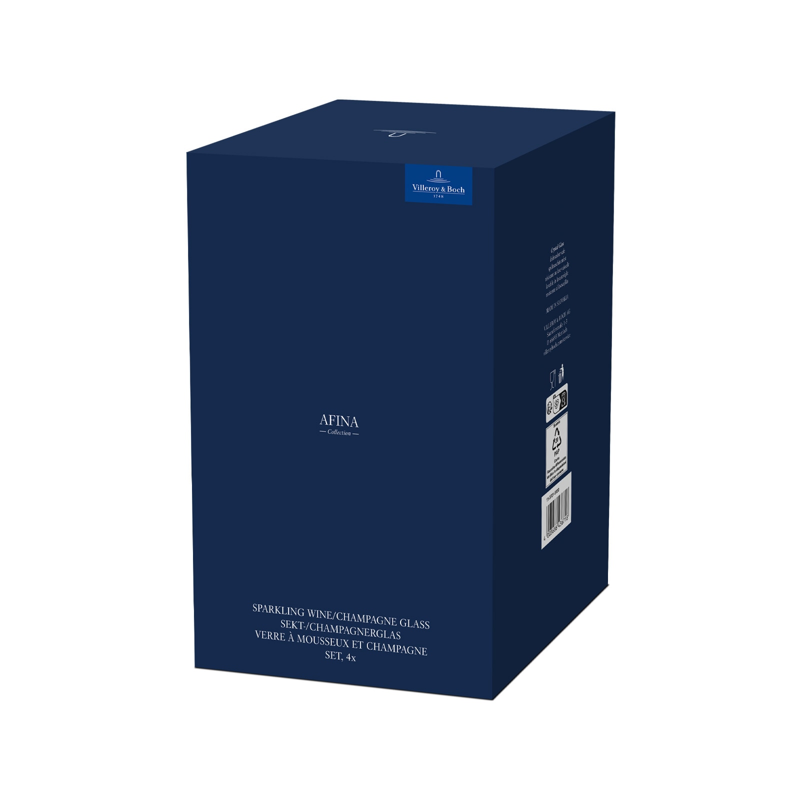 Villeroy & Boch Champagnerglas »Sekt- / Champagnergläser Afina 120 ml 4er Set transparent«