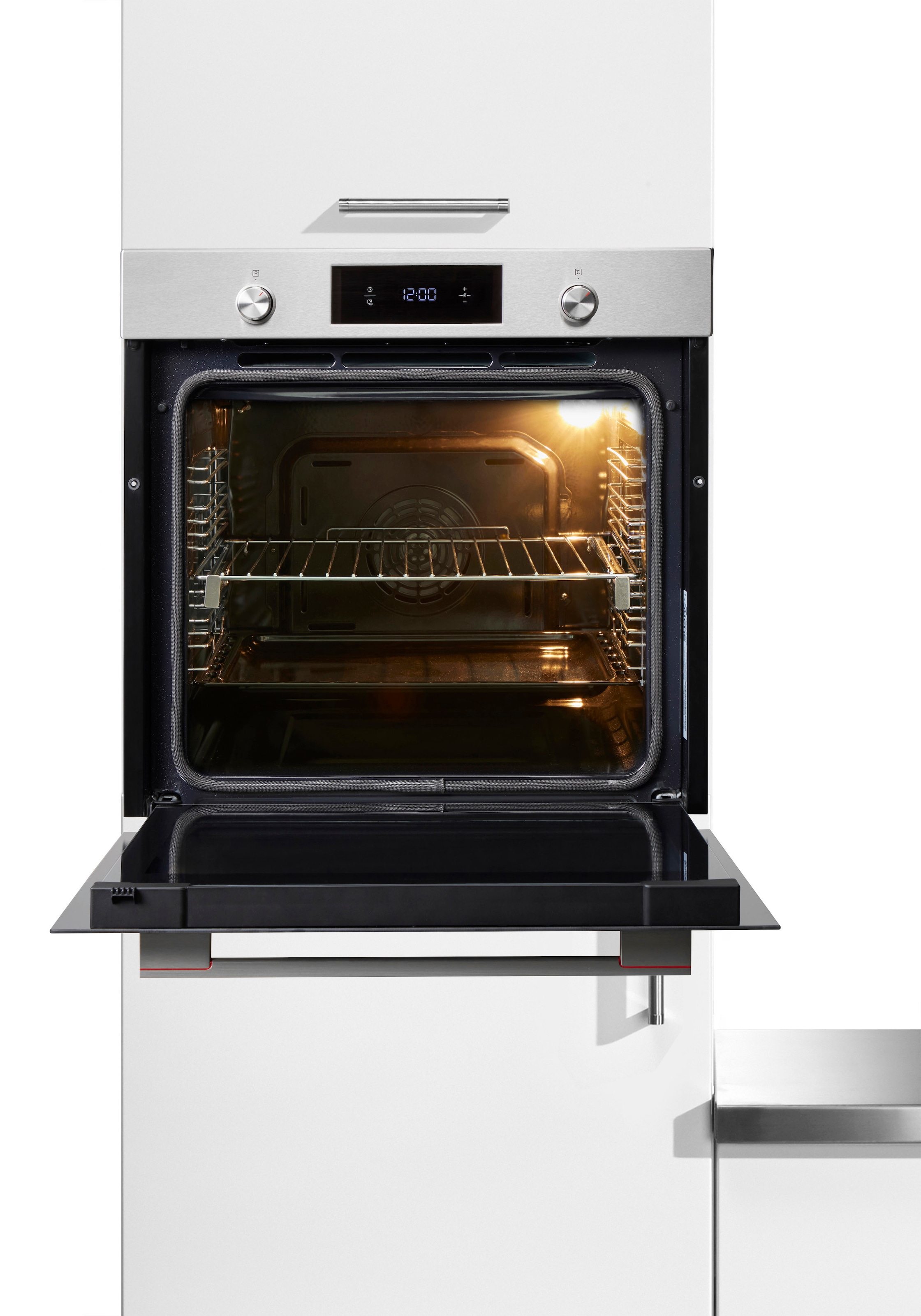 Sharp Einbaubackofen  »K-71P28INM-EU«, mit Vollauszug, Pyrolyse-Selbstreinigung, Pyrolytische Reinigung