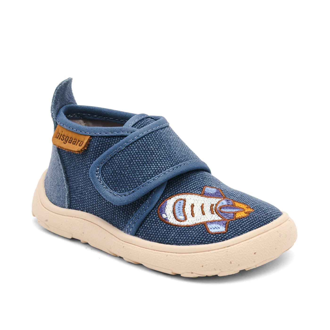 Bisgaard Hausschuh »barefoot basic«  Klettschuh mit Stickerei, Größenschablone zum Download