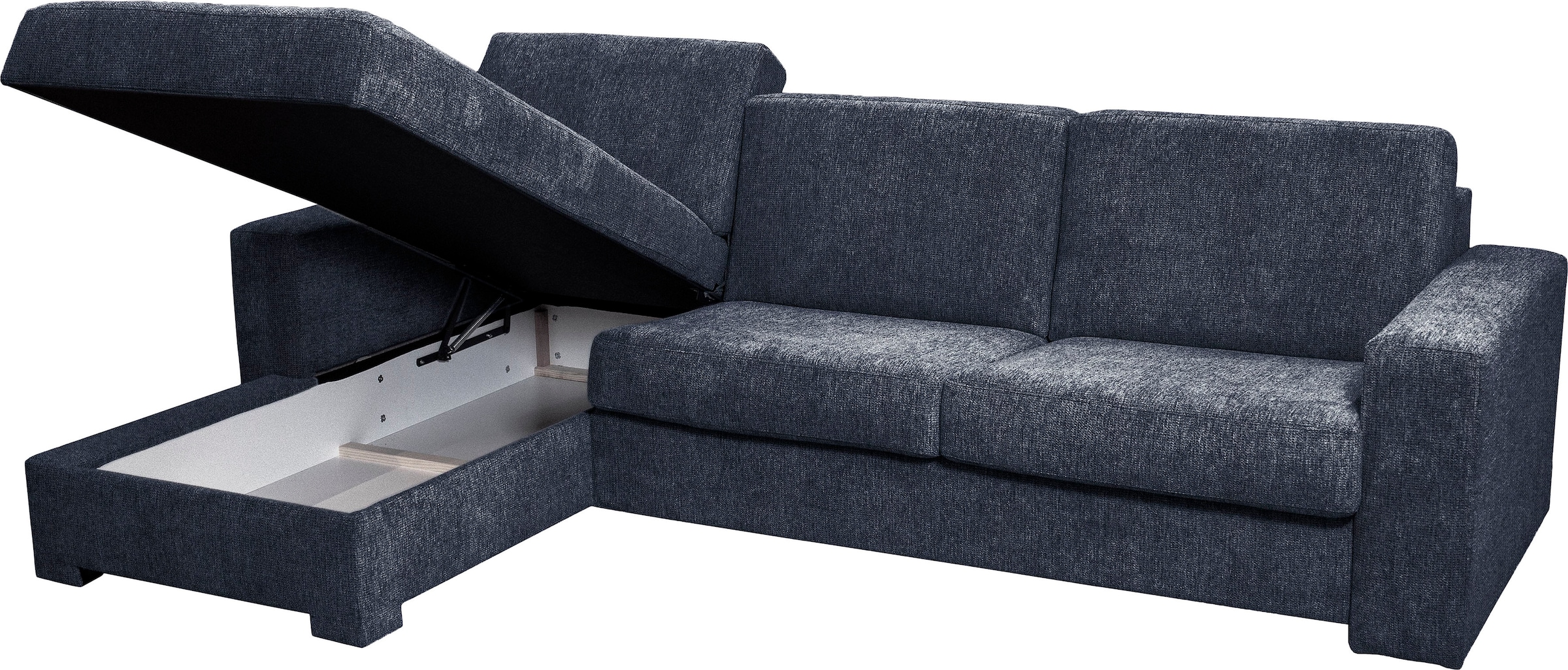 Home affaire Ecksofa Roma "L" Dauerschlaffunktion, mit Unterfederung, Matratzenhöhe 14cm, Liegemaße ca 163x198 cm, L-Form