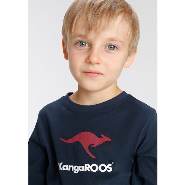 KangaROOS Langarmshirt »Basic Logo« | BAUR