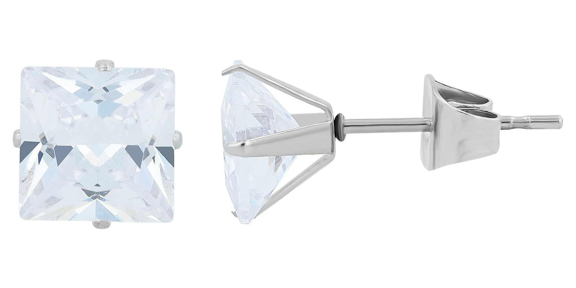 Adelia´s Paar Ohrhänger »Damen Ohrringe – Ohrstecker aus Edelstahl mit Zirkonia« Zum Verschenken – passend für viele Anlässe