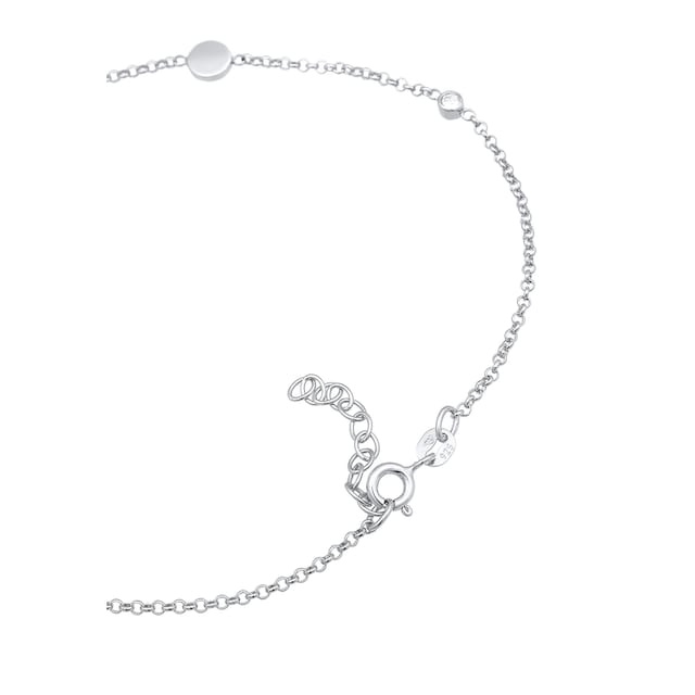 Elli Fußkette »Kristalle Plättchen Basic 925 Silber« online bestellen | BAUR