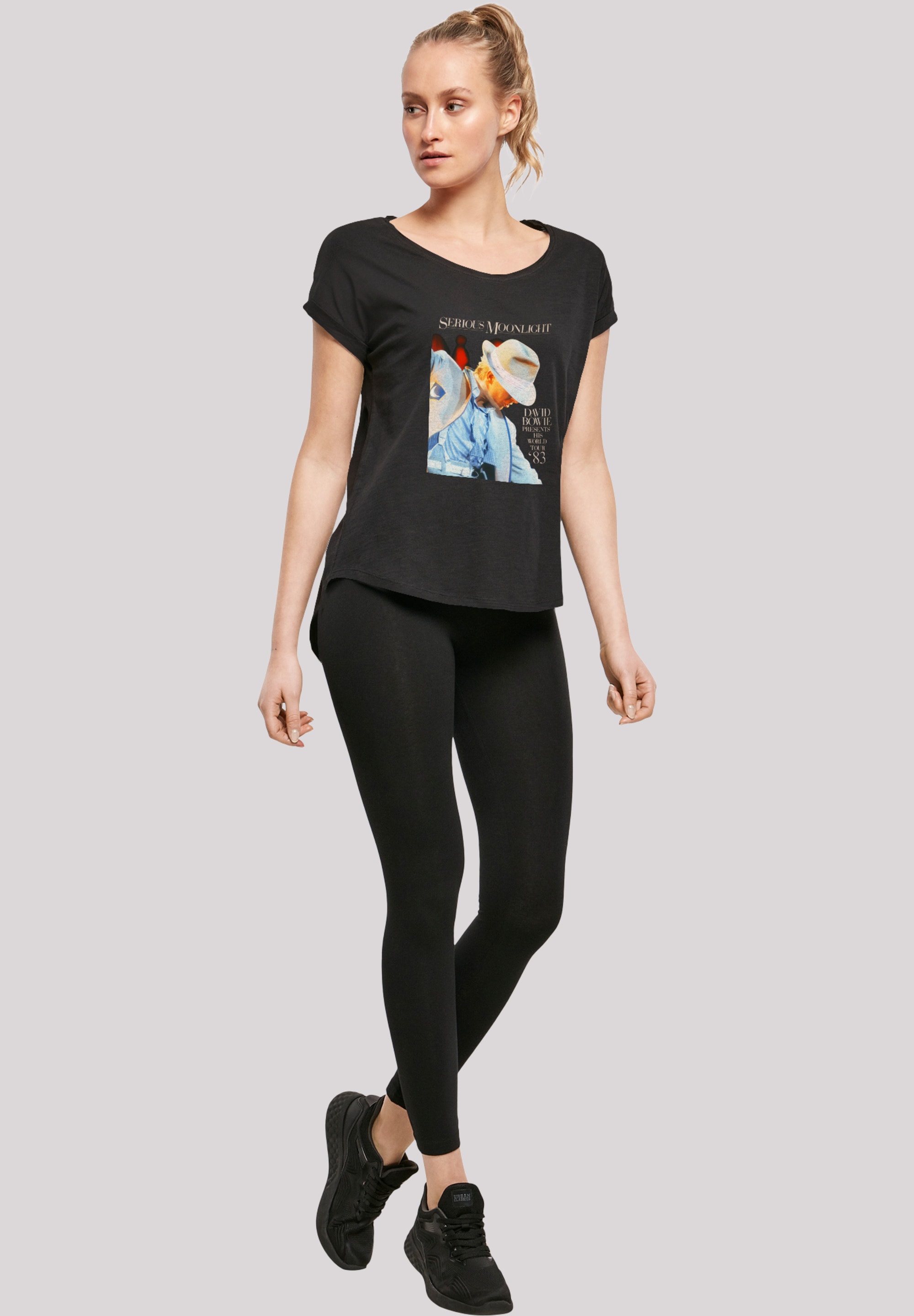 F4NT4STIC T-Shirt »David Bowie Serious Moonlight«, Print