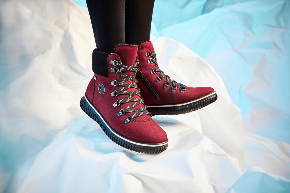 Rieker Winterboots, Schnürboots, Stiefelette, TEX-Membran, mit gepolstertem Schaftrand