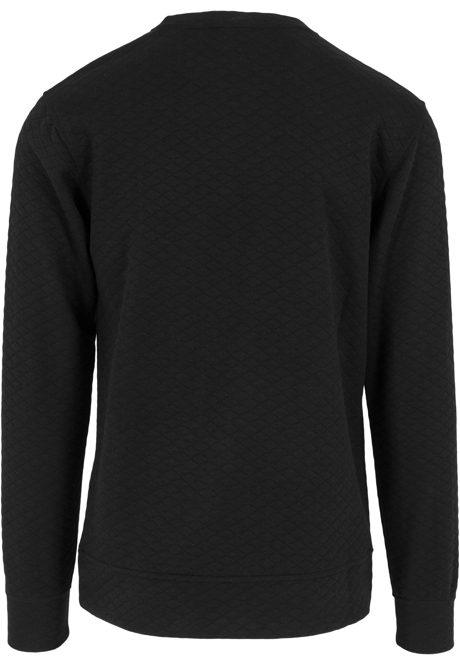URBAN CLASSICS Rundhalspullover »Urban Classics Herren Diamond Quilt Crewneck«, (1 tlg.)