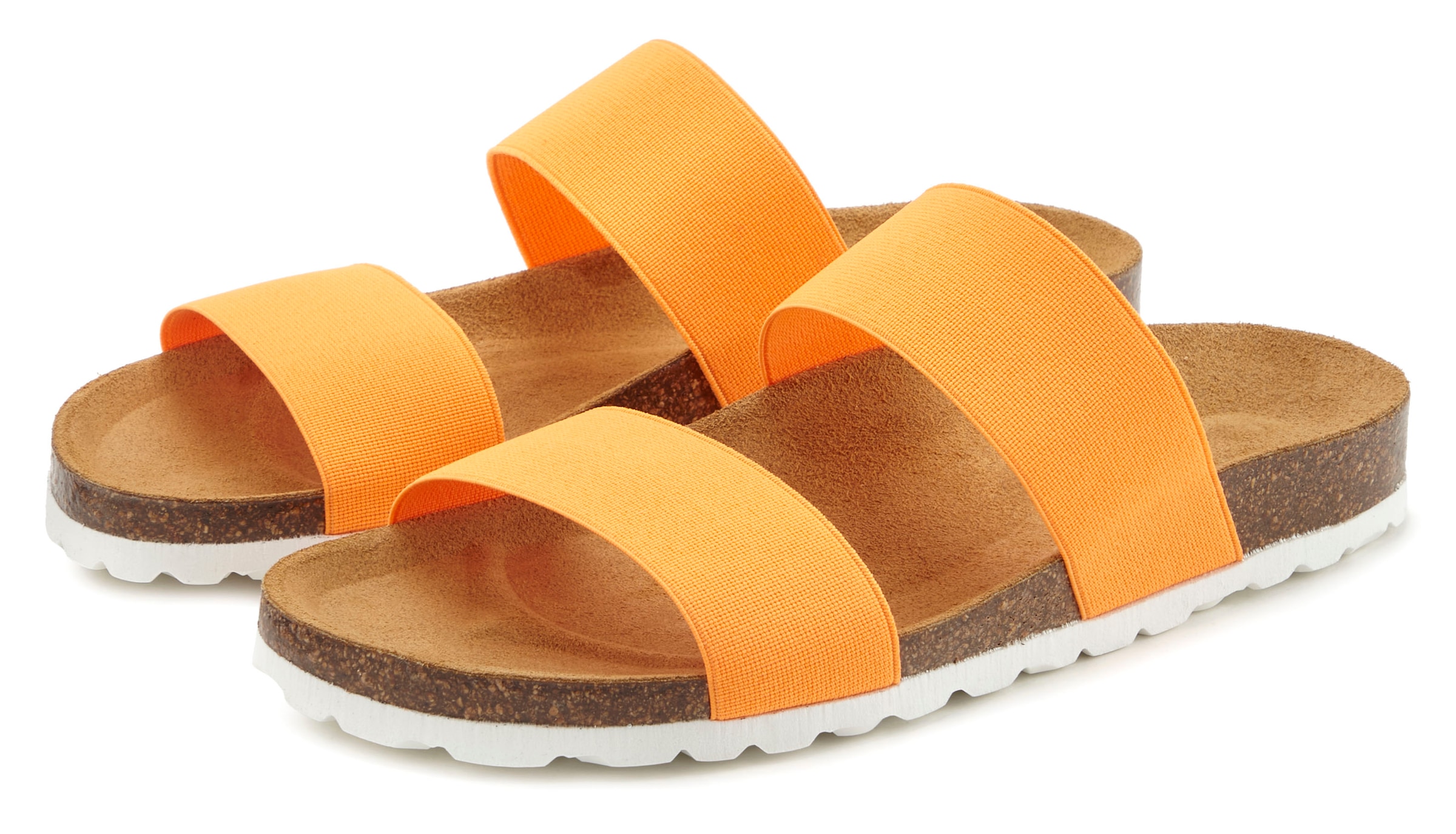 Vivance Pantolette »Sandale«, Mule, offener Schuh, bequemes Korkfußbett, elastische Riemen