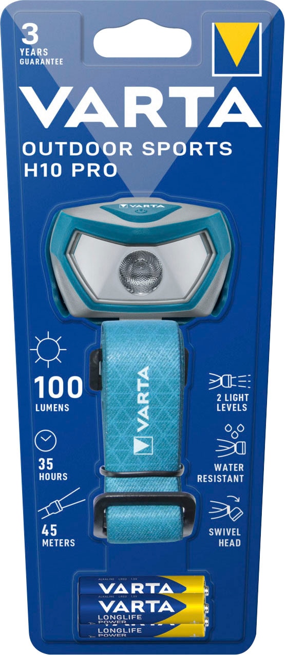 Kopflampe »VARTA Outdoor Sports H10 Pro inkl. 3xAAA Batterien«