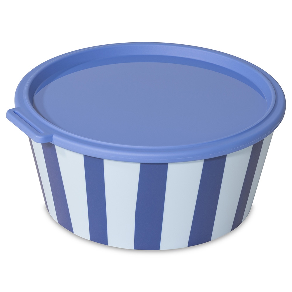KOZIOL Aufbewahrungsschüssel "NORA BOX 2,2l STRIPES Schale 2,2l mit Deckel"