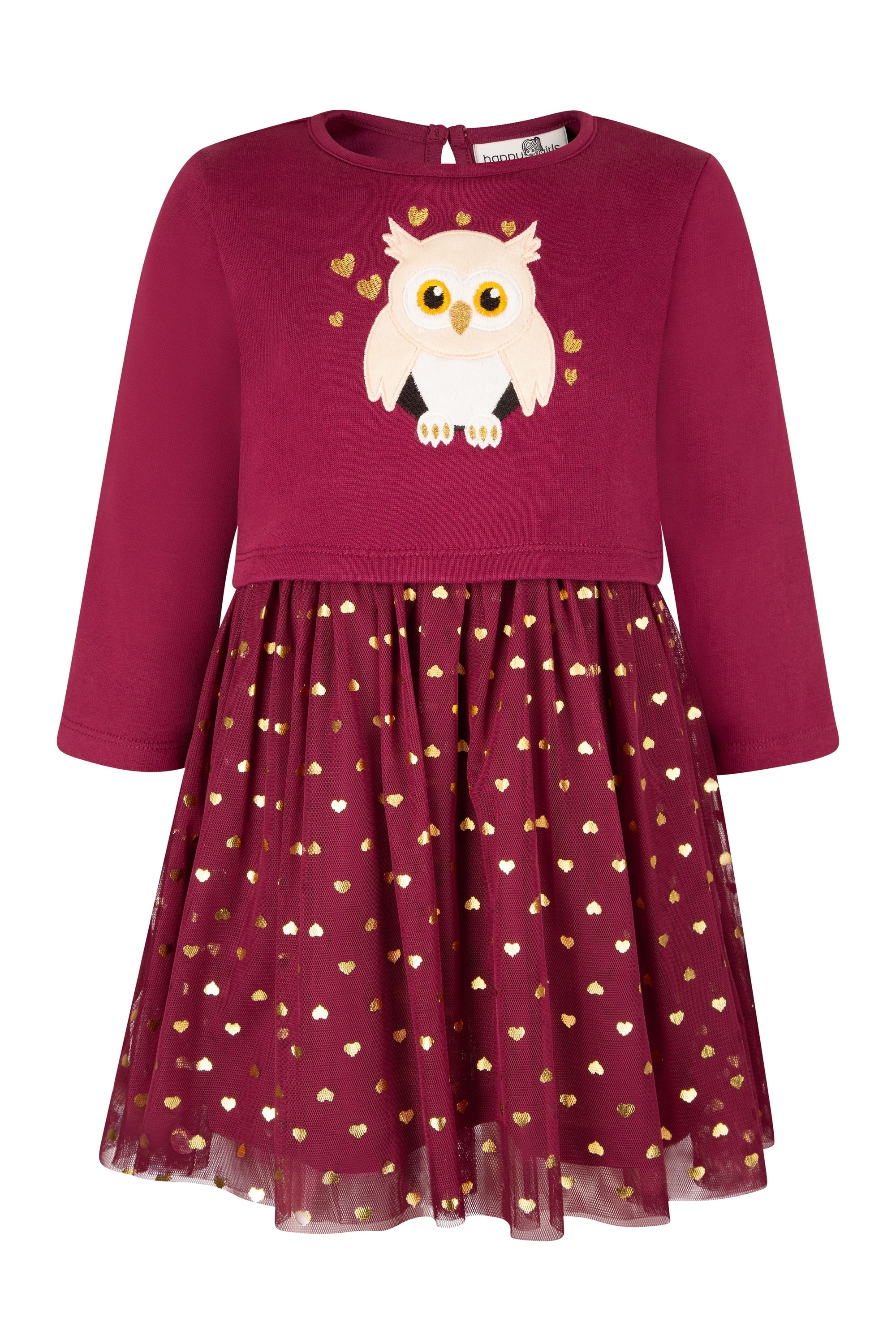 Sommerkleid HAPPY GIRLS "dress", Mädchen, Gr. 128, EURO-Größen, berry, Stoff, 100% Baumwolle, normal, Kleider Sommerkleid