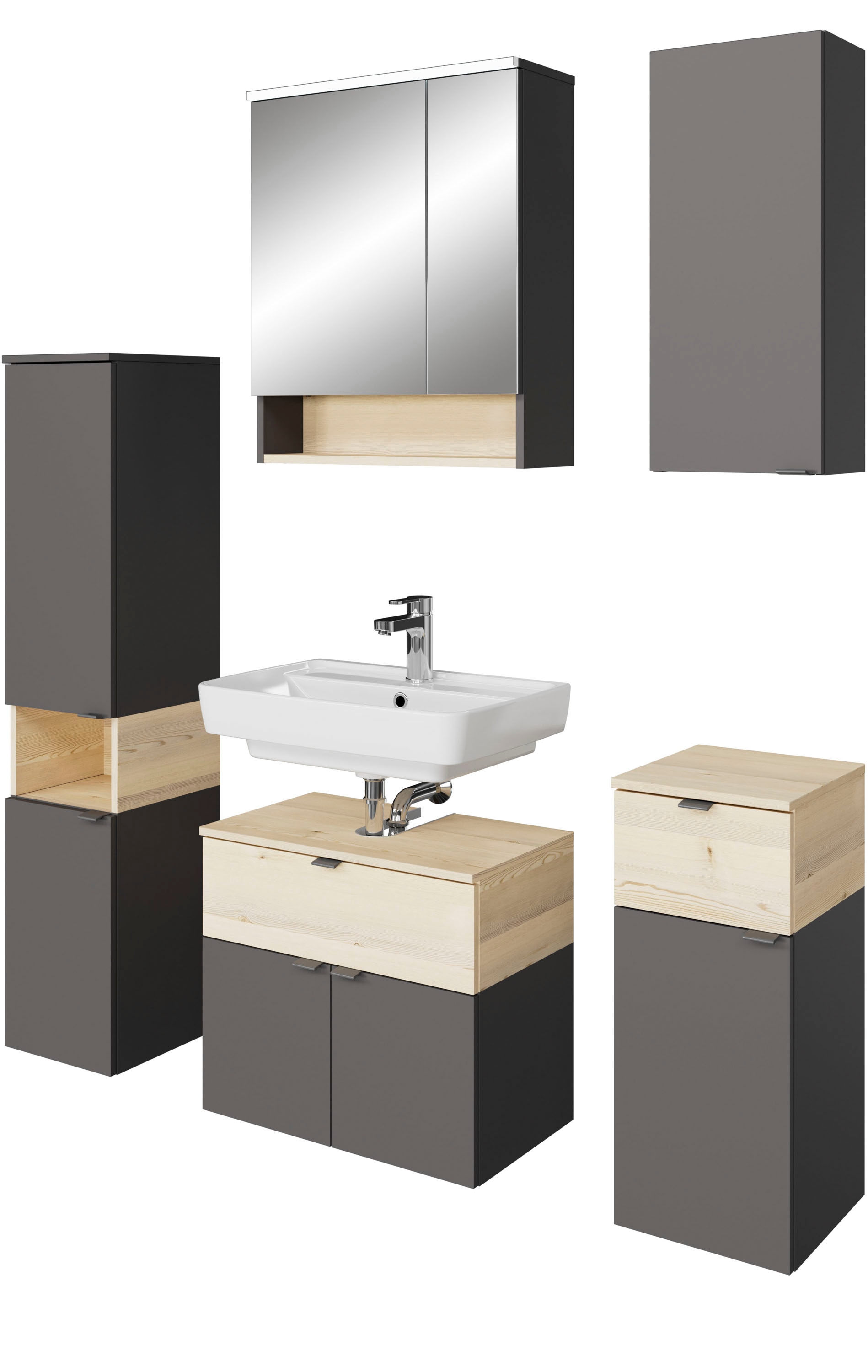Saphir Badmöbel-Set "Quickset 394" Komplett-Set, 5 Stk. tlg. günstig online kaufen