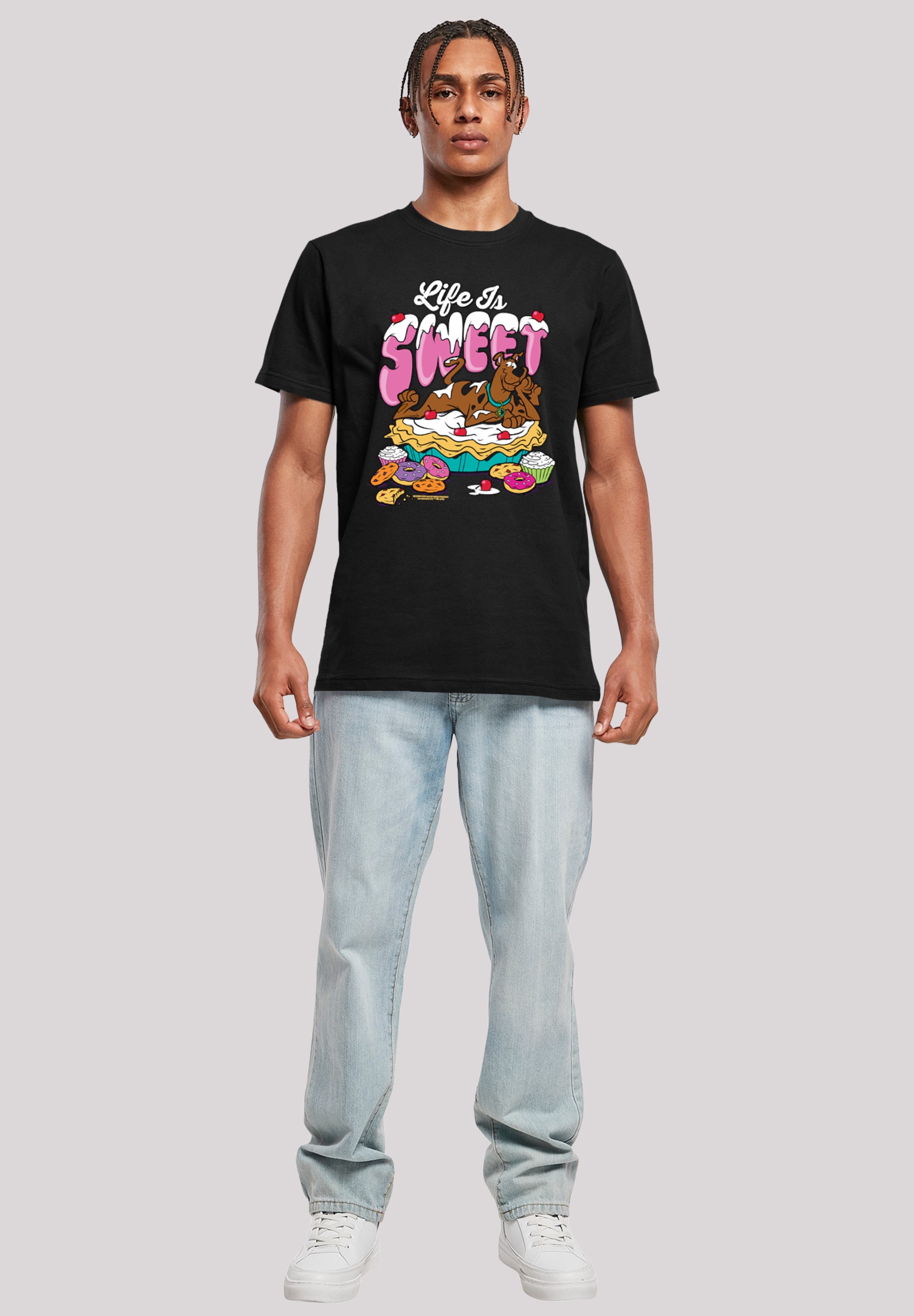 F4NT4STIC T-Shirt »Scooby Doo Life Is Sweet« Herren,Premium Merch,Regular-Fit,Basic,Bedruckt