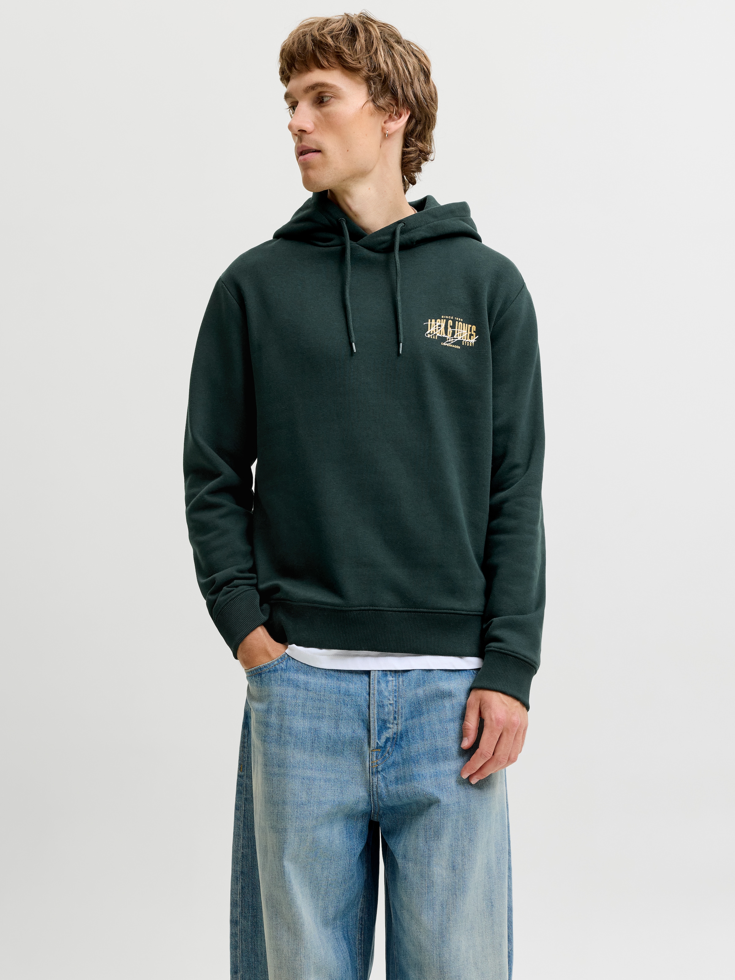 Jack & Jones Kapuzensweatshirt »JJAERO SWEAT HOOD 3PK MP«, 3 Materialmix, regular fit
