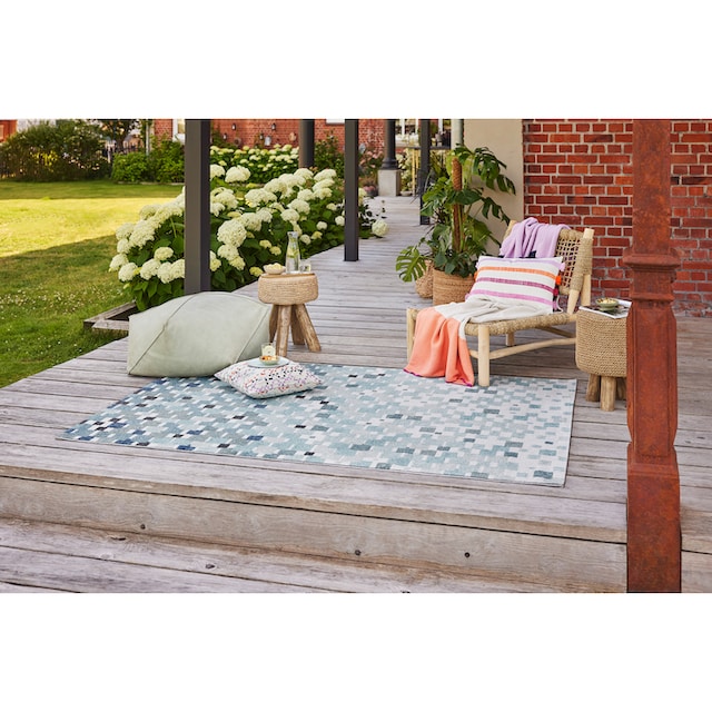 Esprit Teppich »Pacific, In-und Outdoor geeignet«, rechteckig, pflegeleicht,  im Mosaik-Muster, ideal für Terrasse, Küche, Wohnzimmer auf Rechnung | BAUR