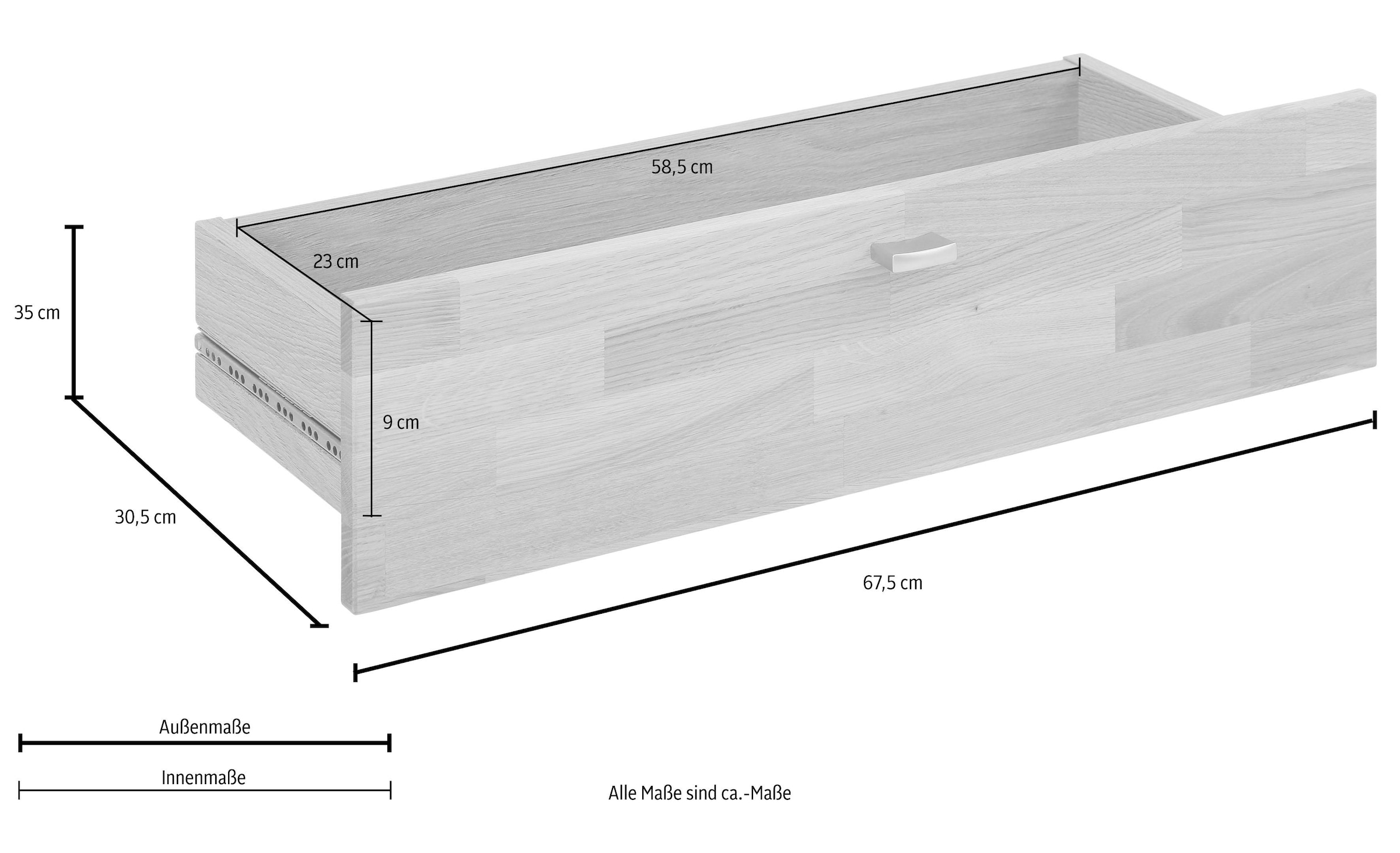 Home affaire Schubkasten »Dana«, passend zum 2trg. und 4trg. Regal