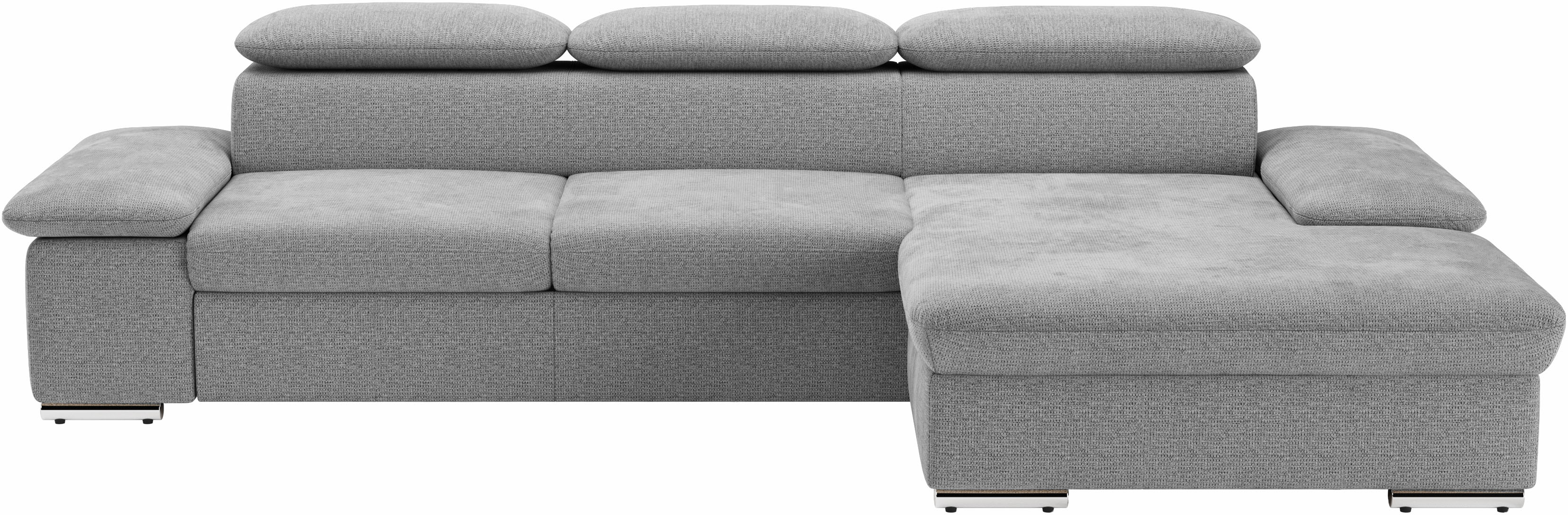 sit&more Ecksofa "Valantine L-Form, B: 286 cm" mit Arm- & Kopfteilverstellung, optional mit Schlaffunktion
