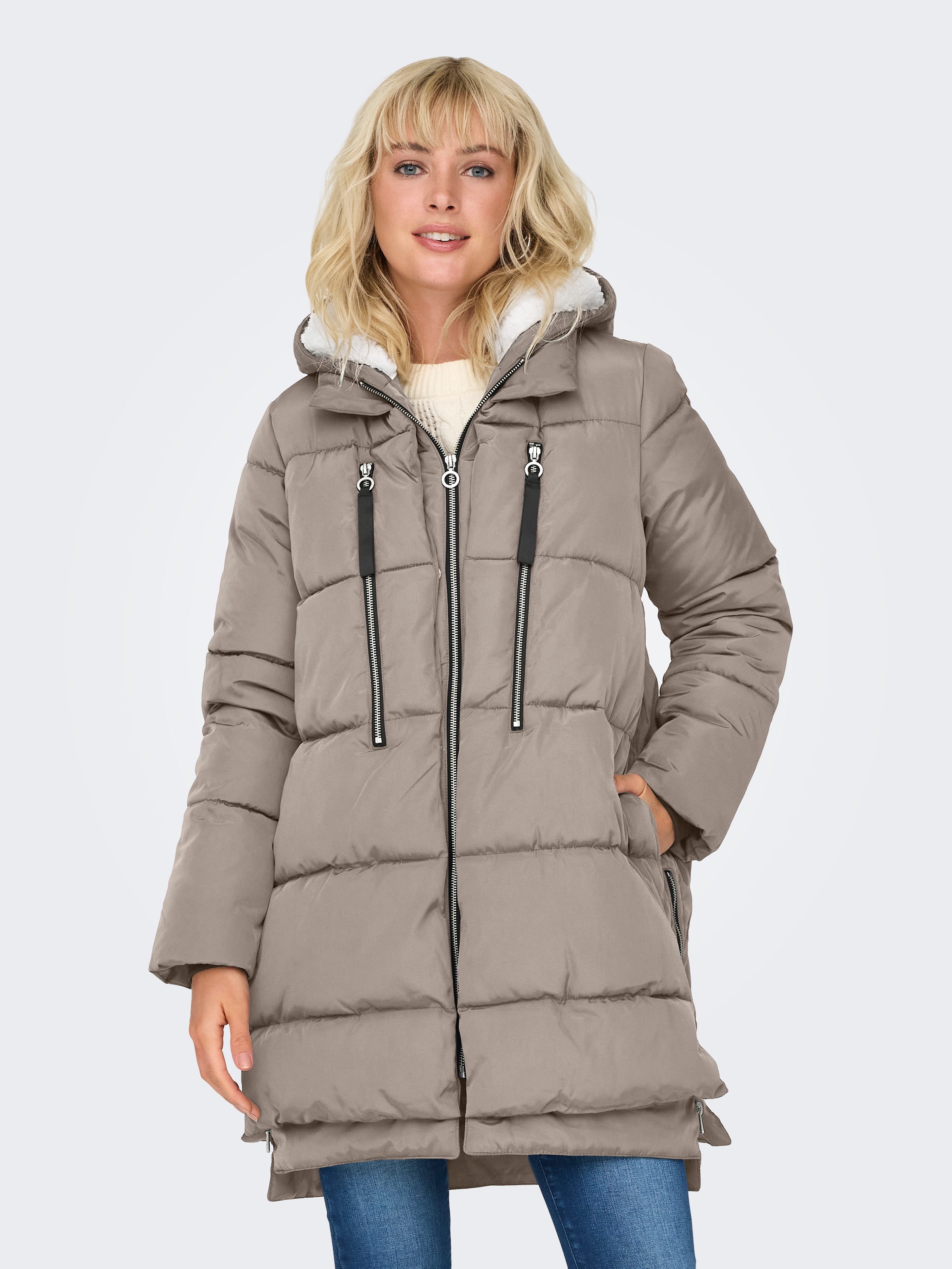 ONLY Steppmantel "ONLNEWNORA LONG PUFFER COAT LIFE CC OTW" günstig online kaufen