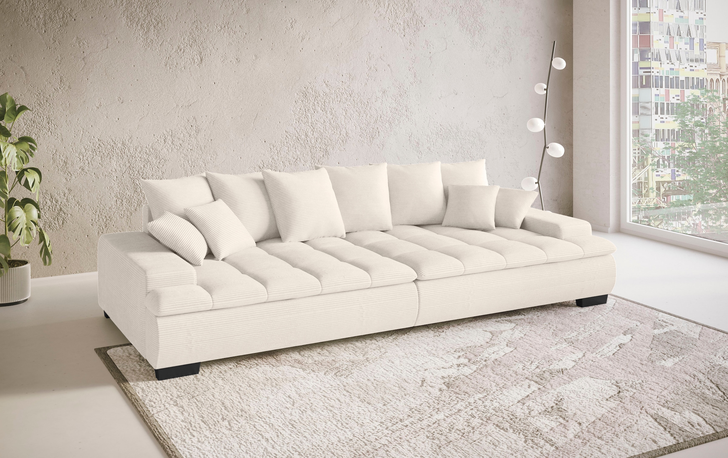 Mr. Couch Big-Sofa »Haiti II«, Wahlweise mit Kaltschaum - bis 140 kg belastbar