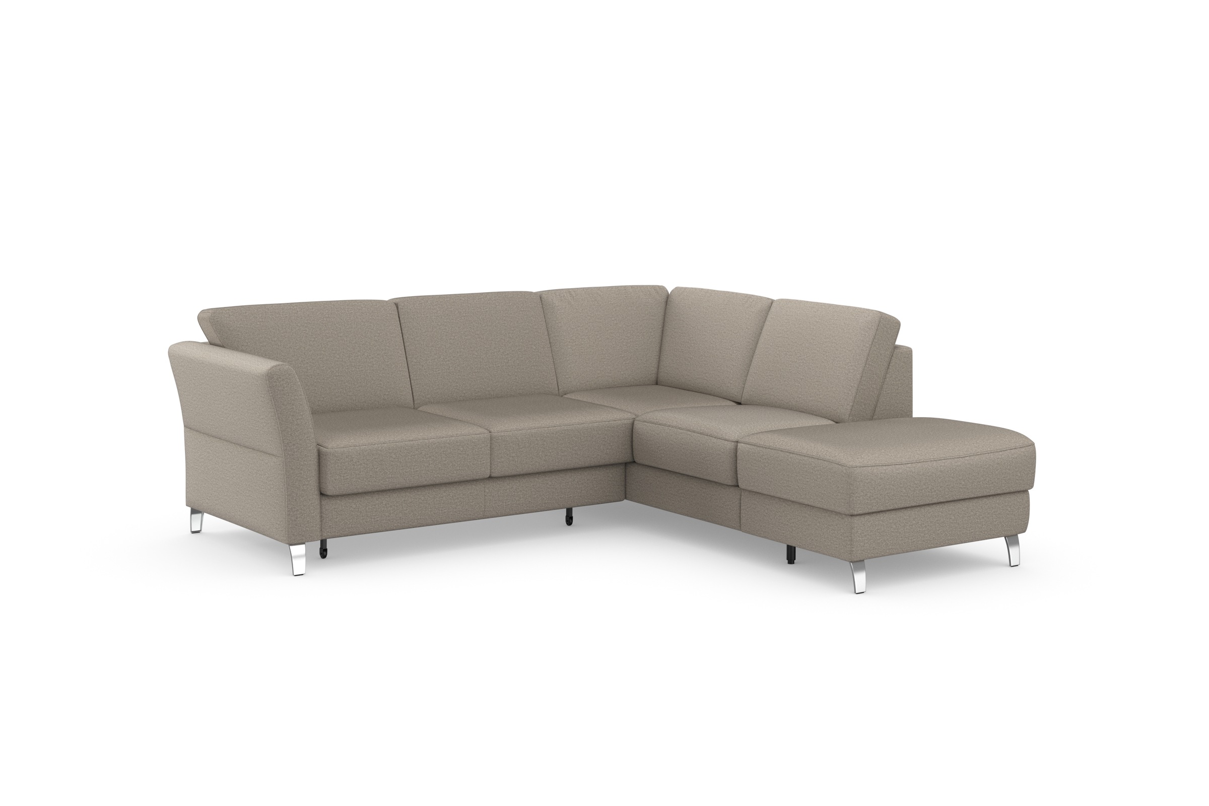 SIT & MORE Visby L-Form Corner Sofa Brown 6