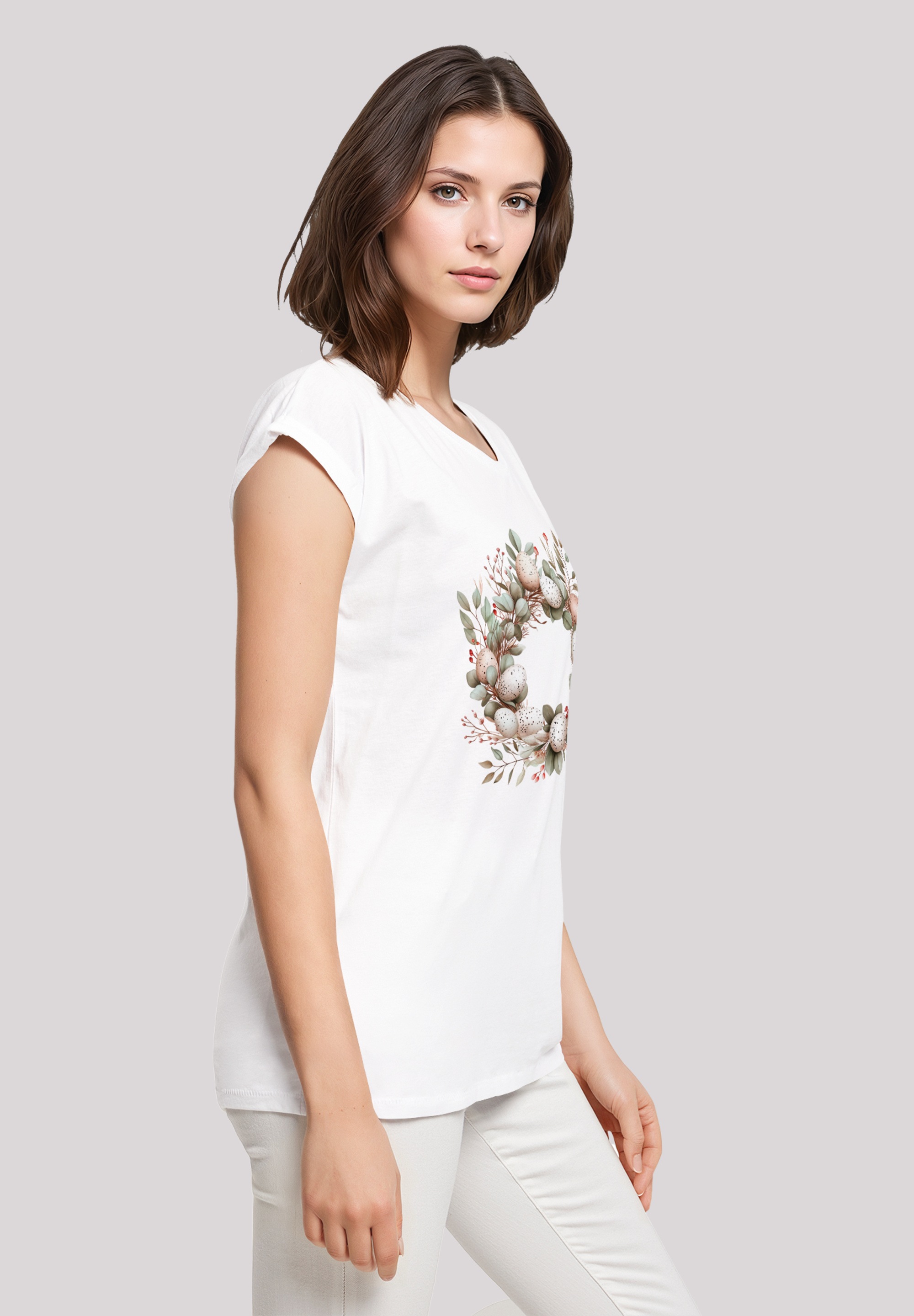F4NT4STIC T-Shirt »Osterkranz Eierkranz Blumenring«, Premium Qualität