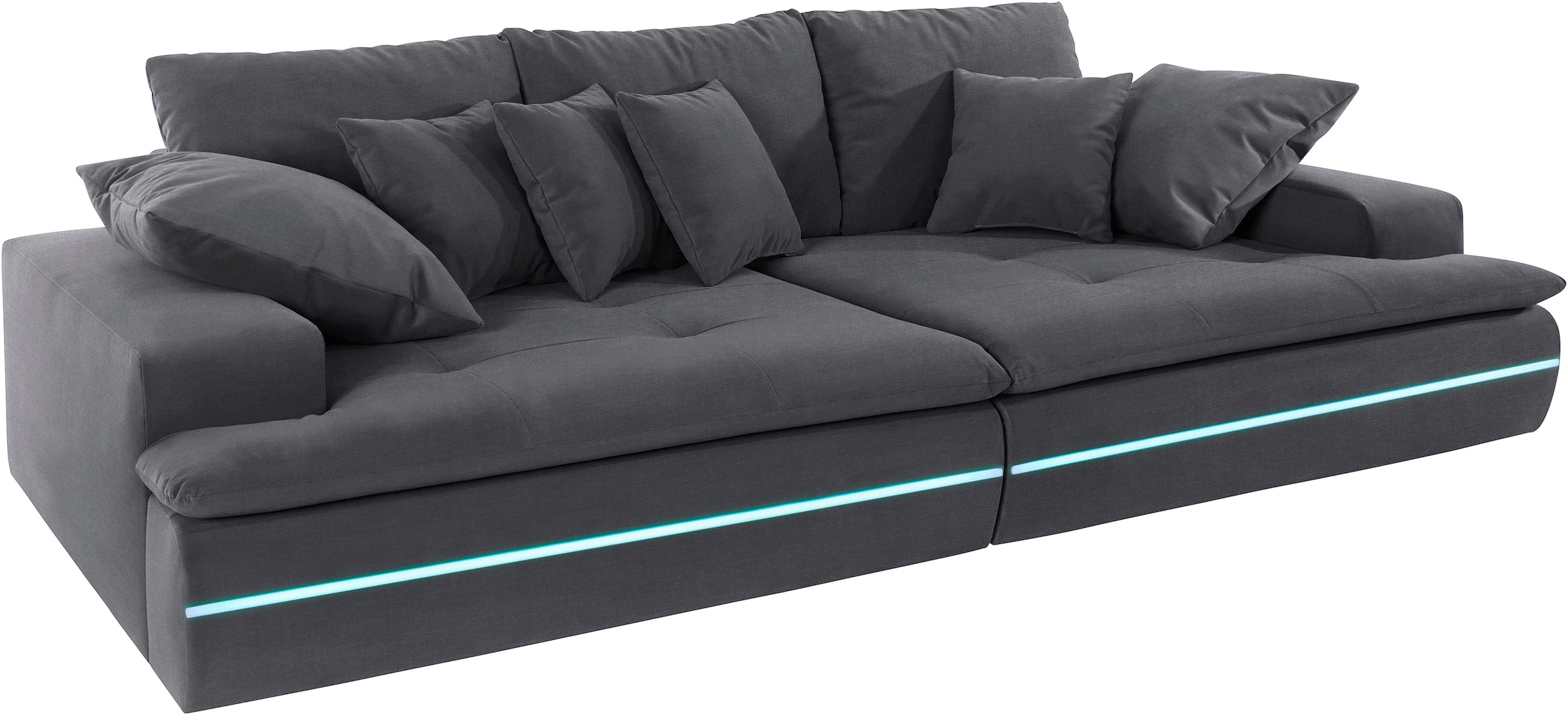 INOSIGN Big-Sofa "Haiti II", RGB-LED Beleuchtung, wahlweise mit Kaltschaum