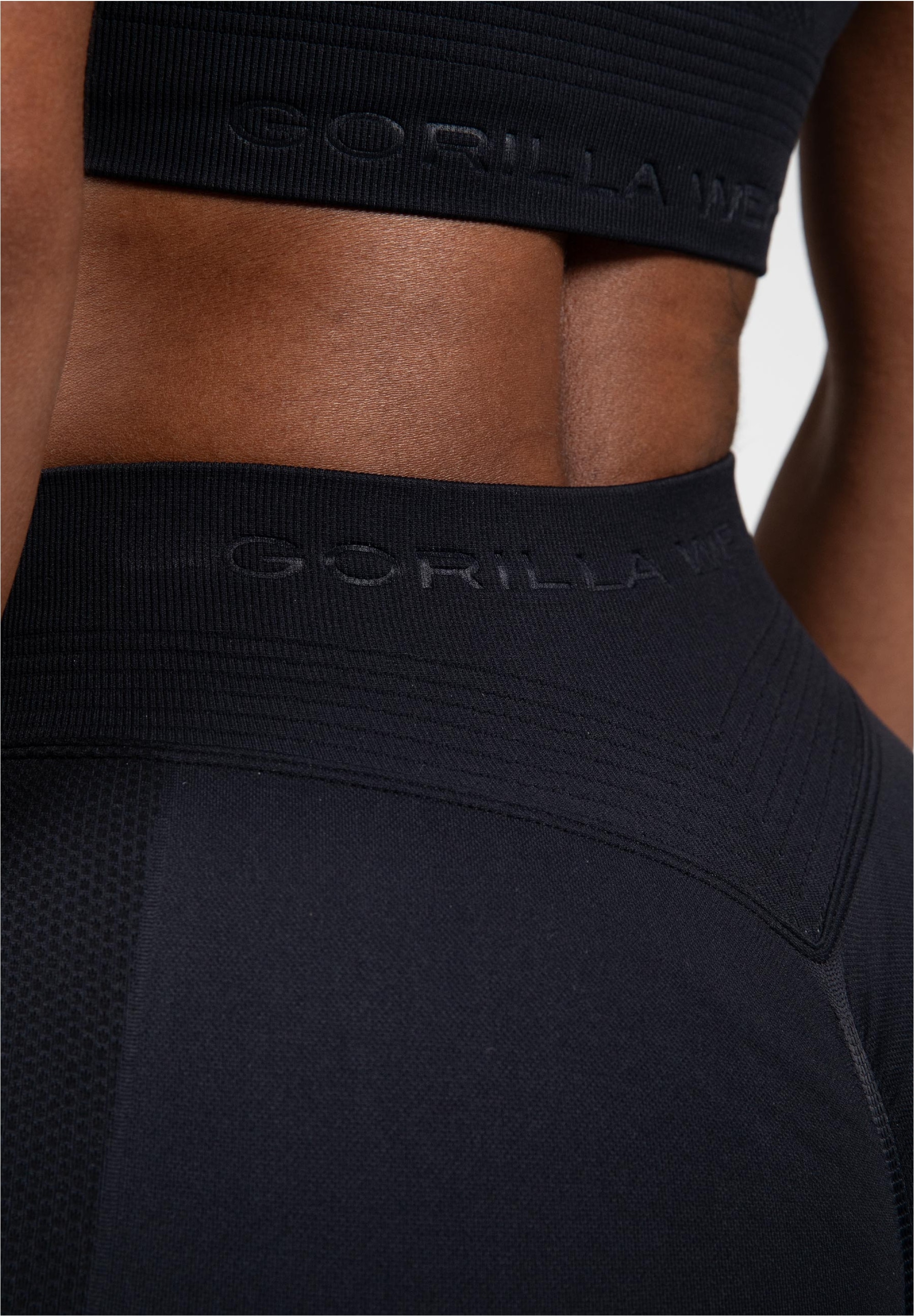 Gorilla Wear Sporthose, mit hohem Bund und Scrunch-Detail
