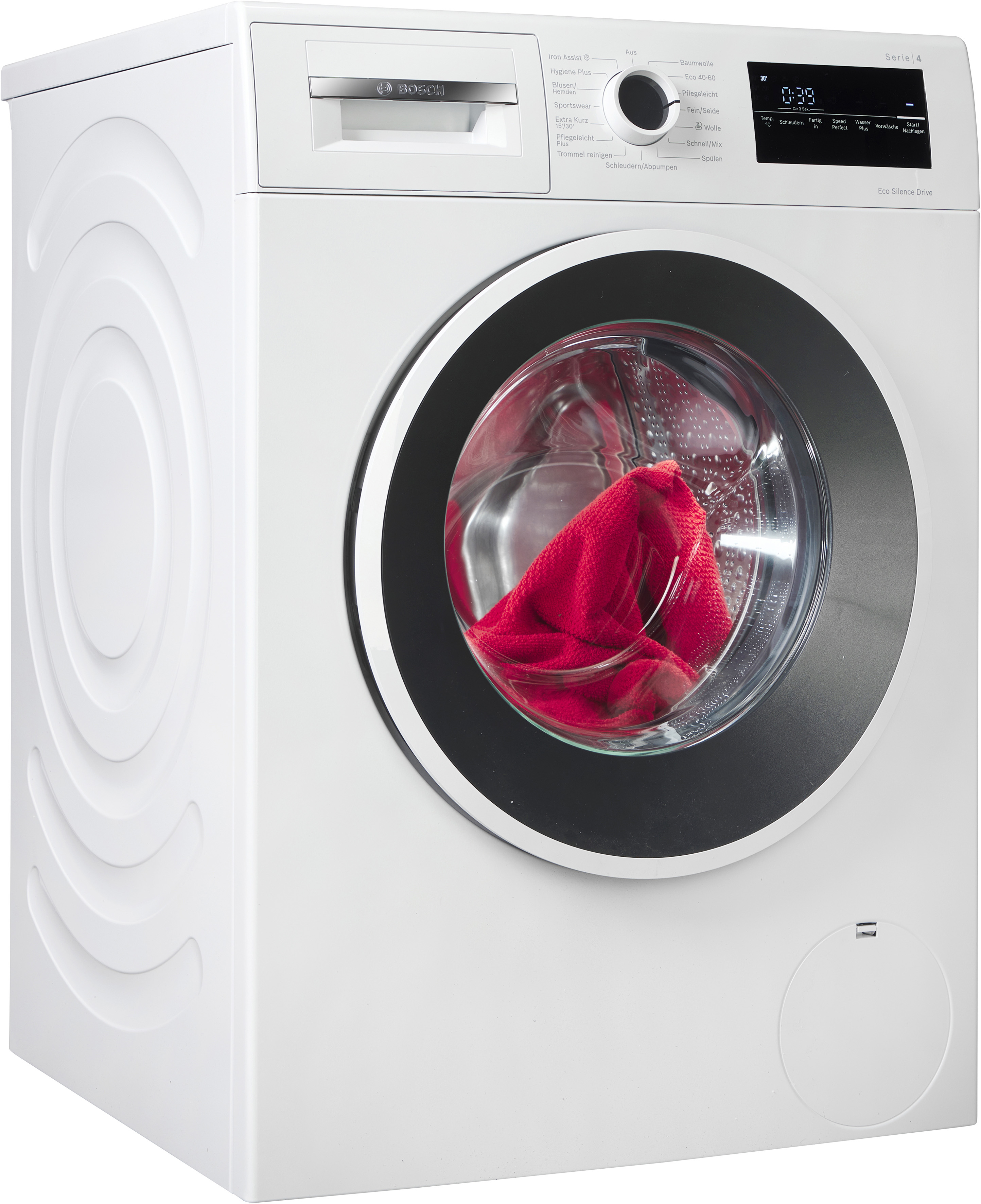 BOSCH Waschmaschine Serie 4 "WAN28226" 9 kg 1400 U/min Bis zu 50% weniger Knitterfalten dank Iron Assist und EEK A