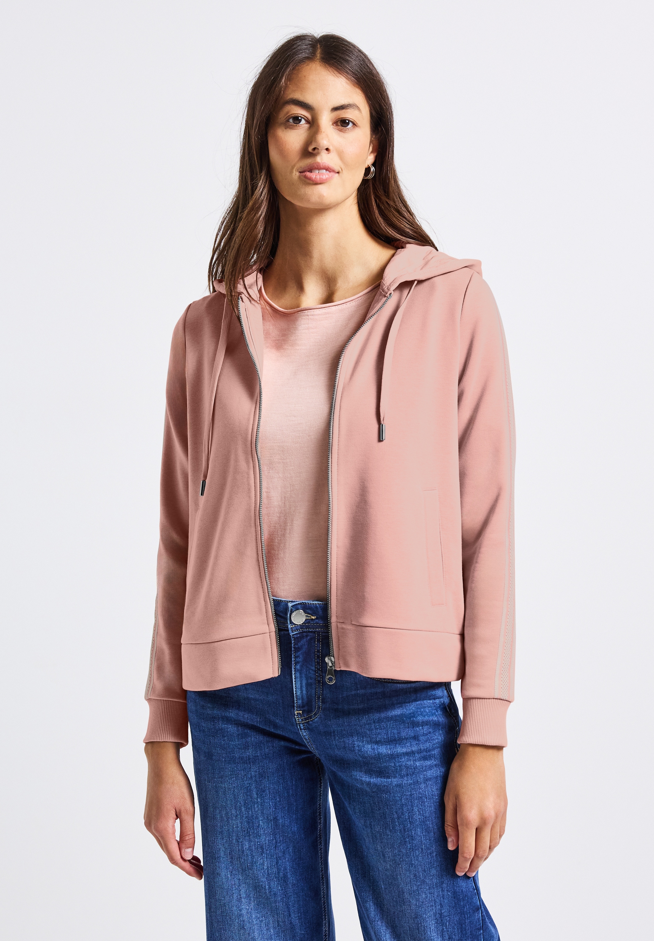STREET ONE Sweatjacke, im soften Baumwoll-Mix günstig online kaufen