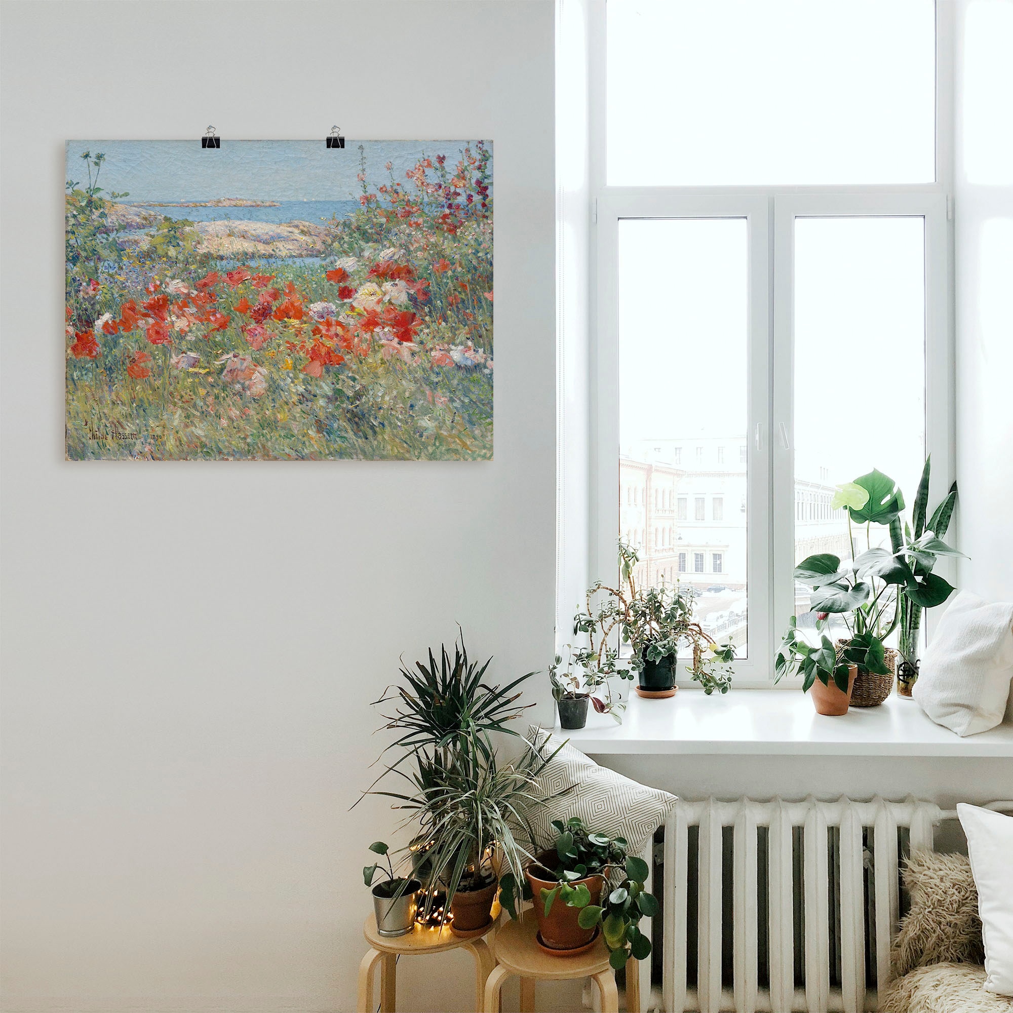 Artland Wandbild »Celia Thaxters Garten 1890.« Blumenwiese 1 Stk. tlg. als Leinwandbild, Poster, Wandaufkleber in verschied. Größen