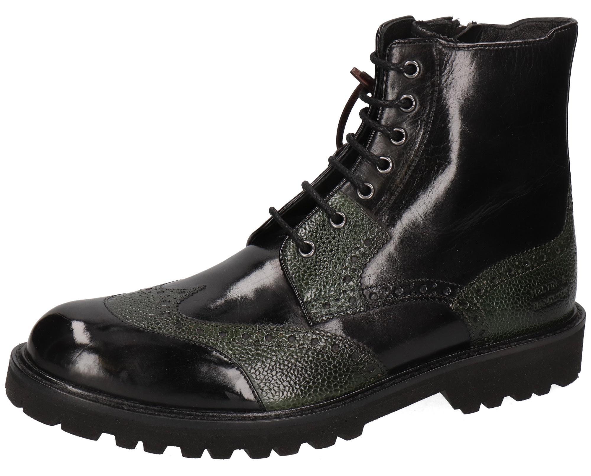 Melvin & Hamilton Schnürstiefel »Pierce 29 - vegetabil gegerbt«, Chunky Boots, Freizeitschuh, Winterstiefel mit Profillaufsohle