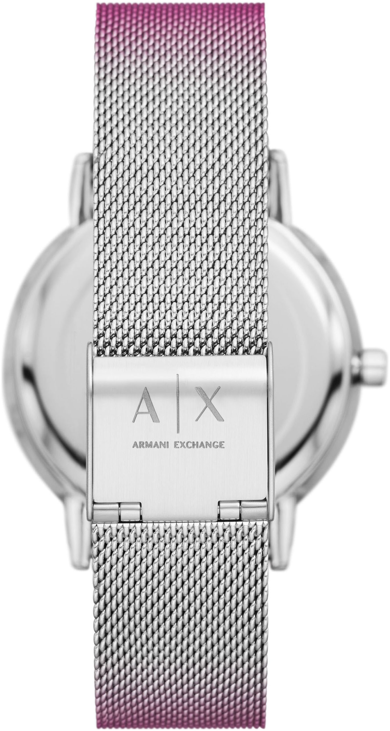 ARMANI EXCHANGE Quarzuhr, Armbanduhr, Damenuhr, analog, Edelstahlarmband